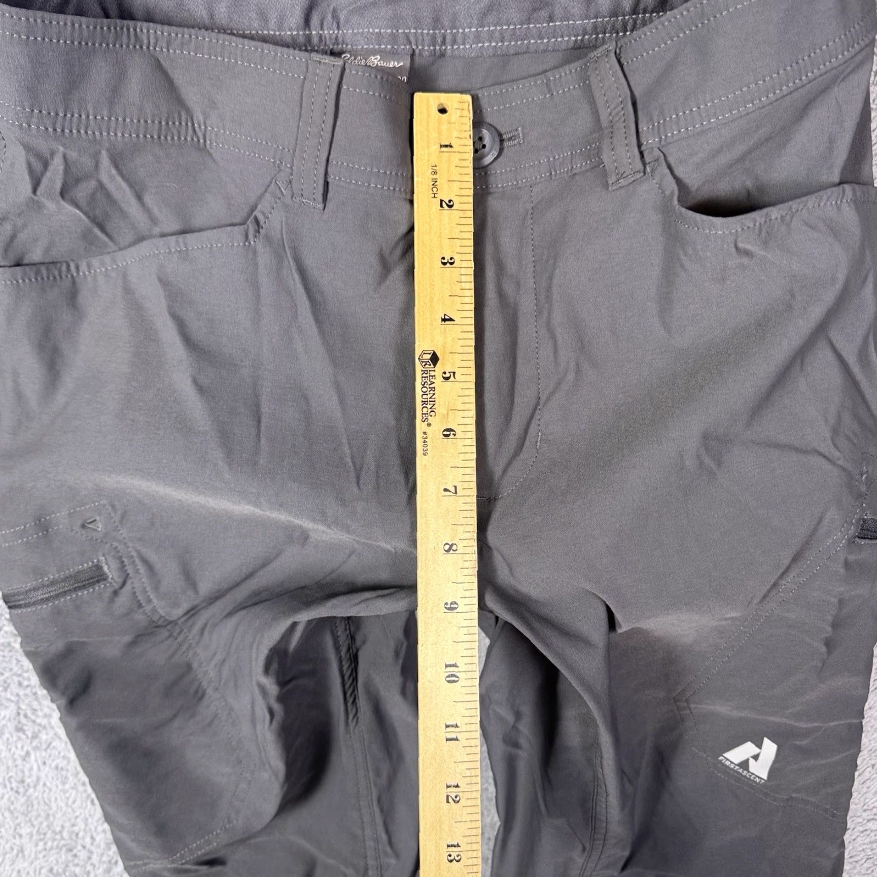Eddie Bauer Eddie Bauer First Ascent Pants Mens 33x26 Cargo Hike Pro Guide Unlined Hemmed Gray / 33 Slim? Size US 33 - 6 Thumbnail