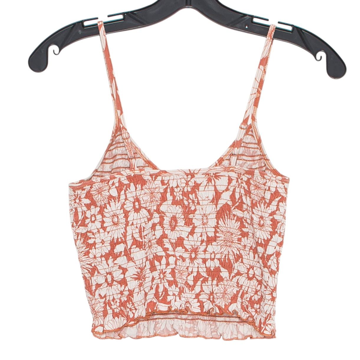 American Eagle Outfitters American Eagle Y2K Crop Top Floral Smocked S Coquette Boho Size S / US 4 / IT 40 - 2 Thumbnail