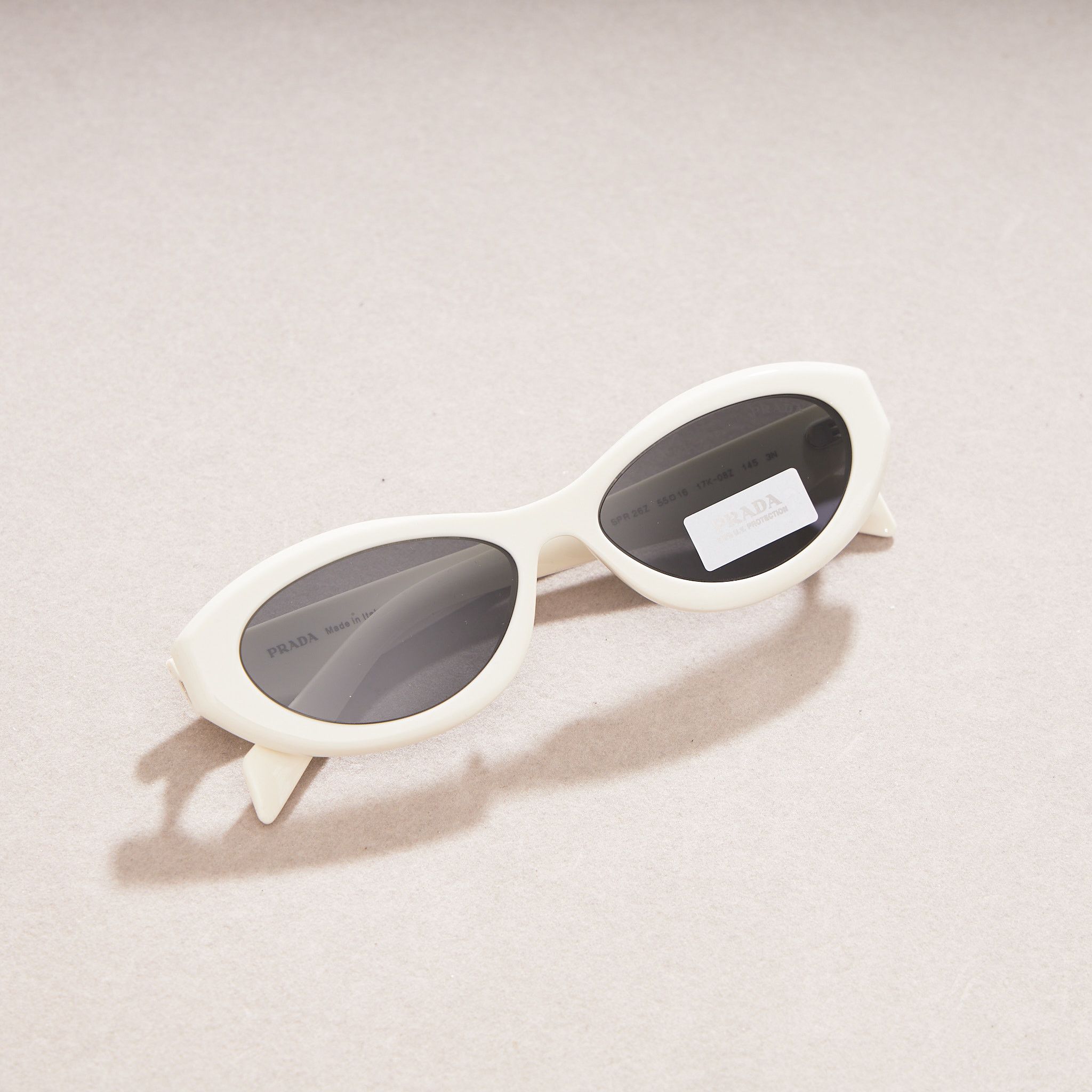 Prada PRADA PR 26ZS 17K08Z Sunglasses White Size ONE SIZE - 4 Thumbnail