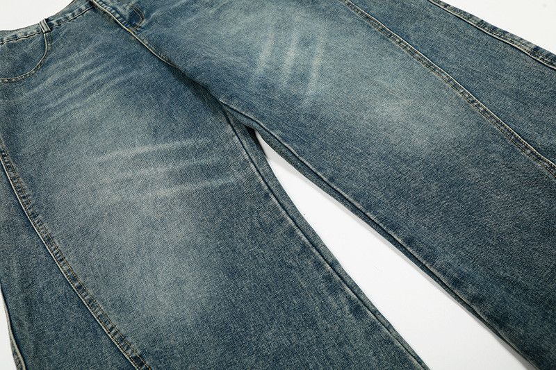 Jean American retro washed whiskered scimitar jeans for men Size US 32 / EU 48 - 4 Thumbnail