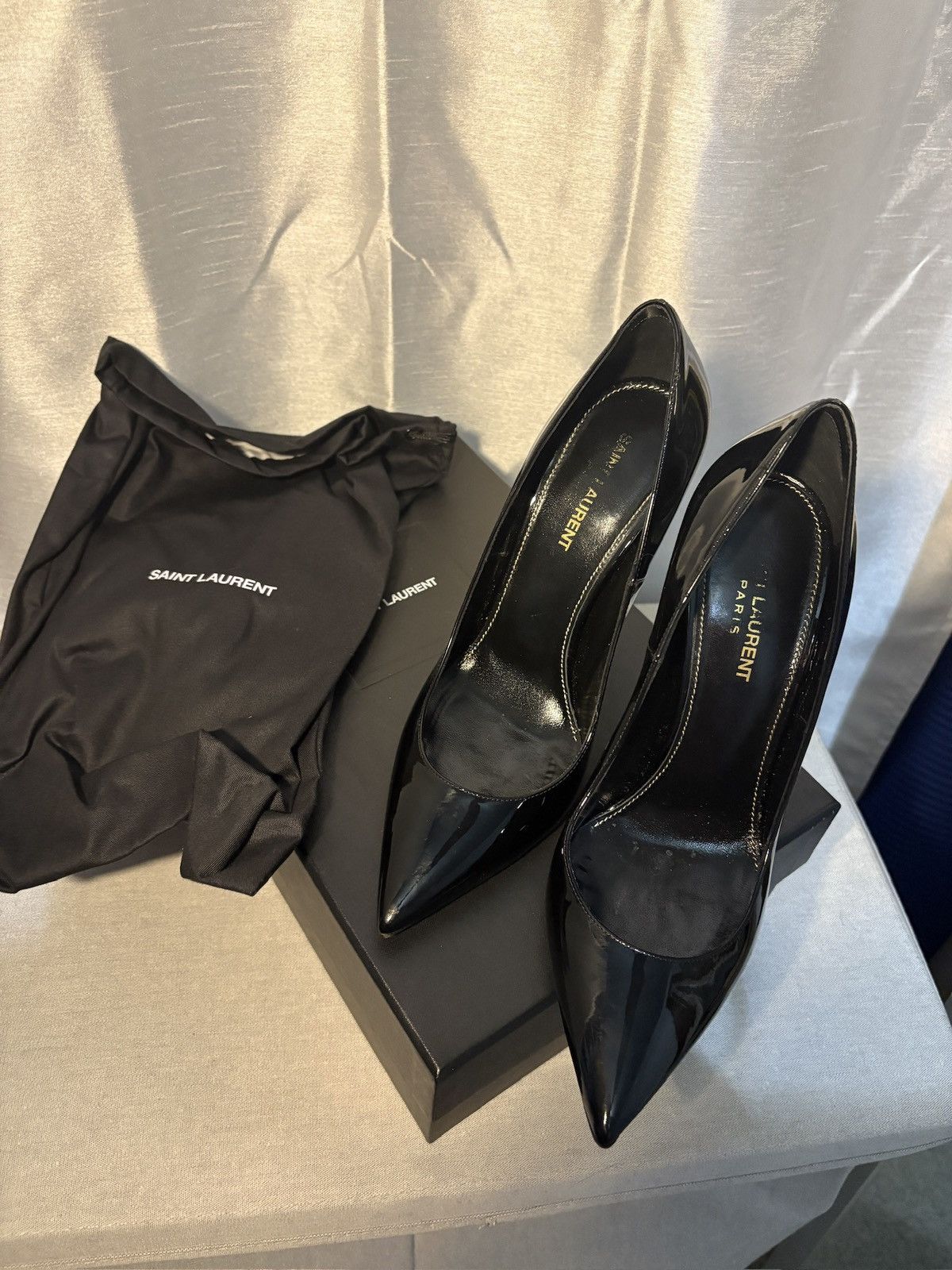 Saint Laurent Paris × Yves Saint Laurent Saint Laurent 110mm Opyum Pumps Size US 9.5 / IT 39.5 - 5 Thumbnail