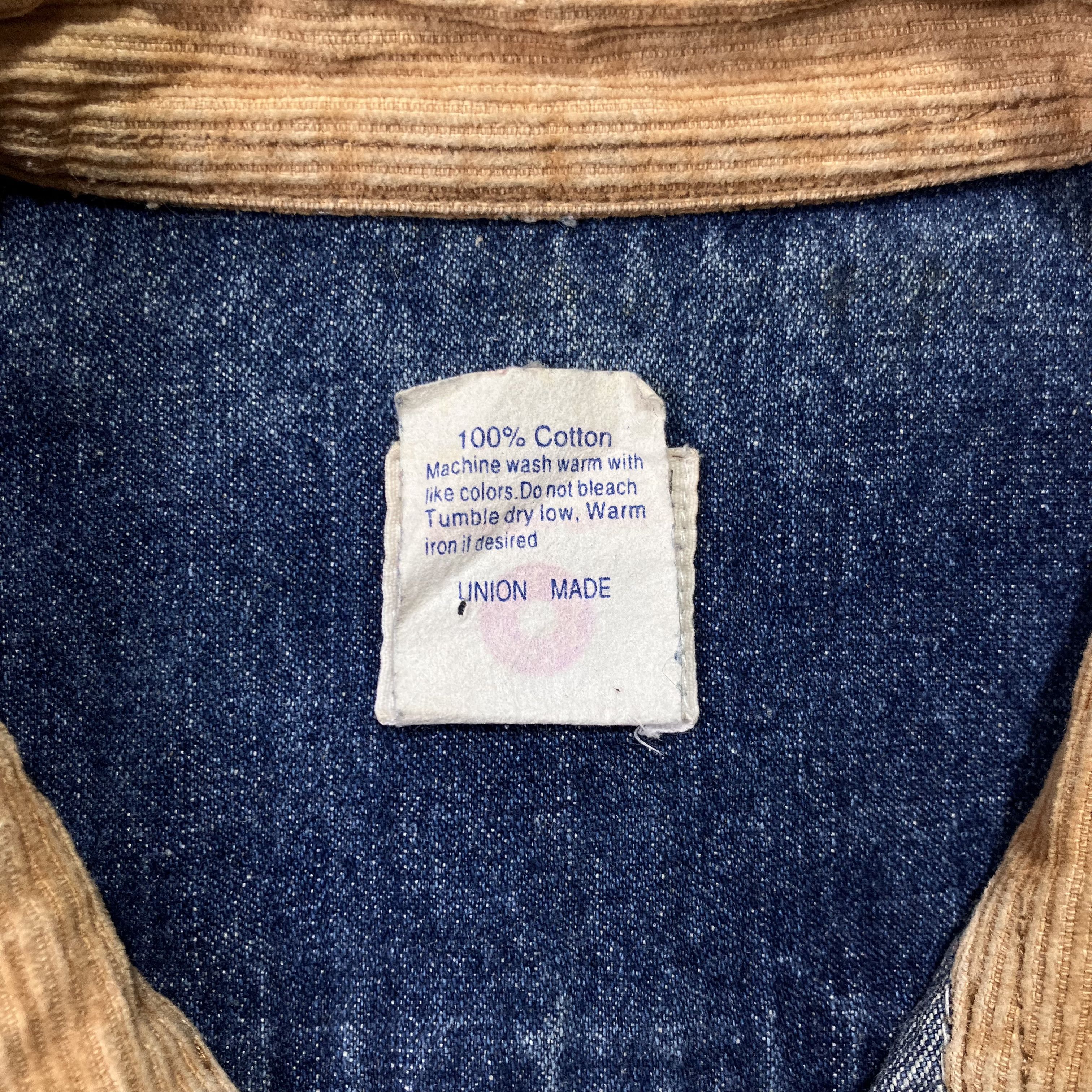 Post Overalls Post Overalls corduroy collar blue indigo denim shirt Size US M / EU 48-50 / 2 - 5 Thumbnail