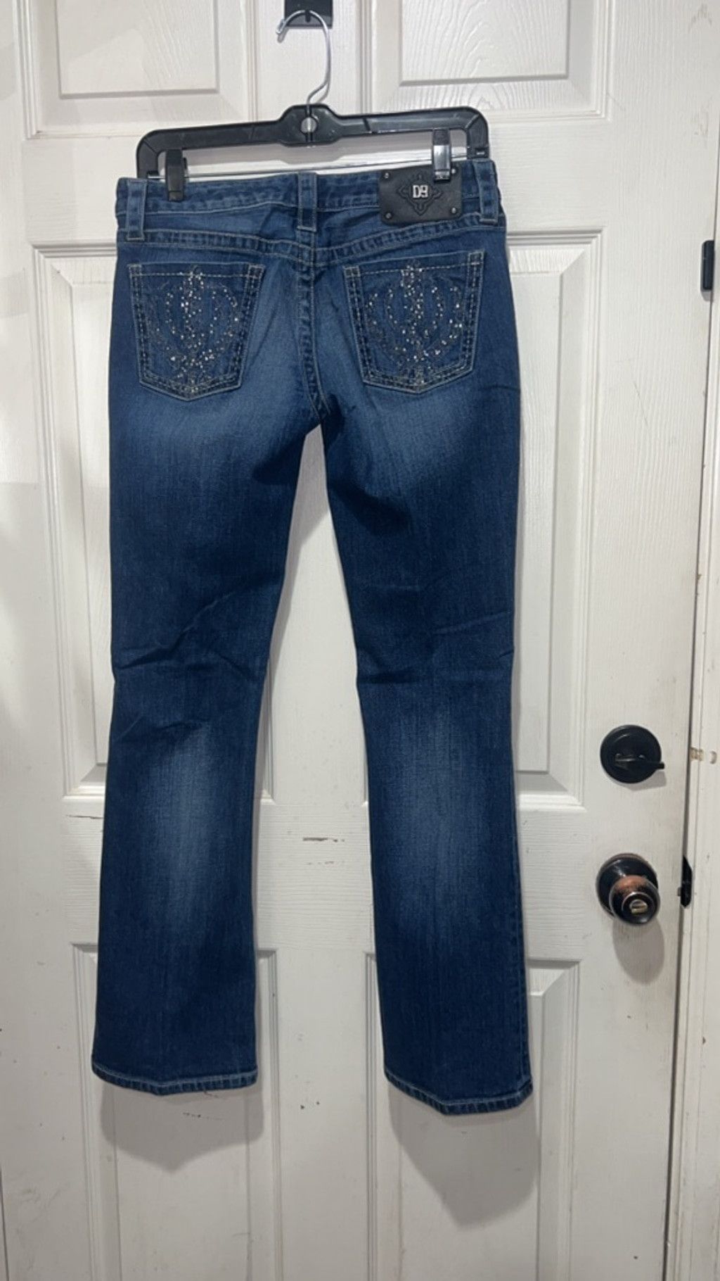 Miss Me Women's DG Miss Me Blue Distressed Boot Cut Jeans 29 Size 29" - 4 Thumbnail