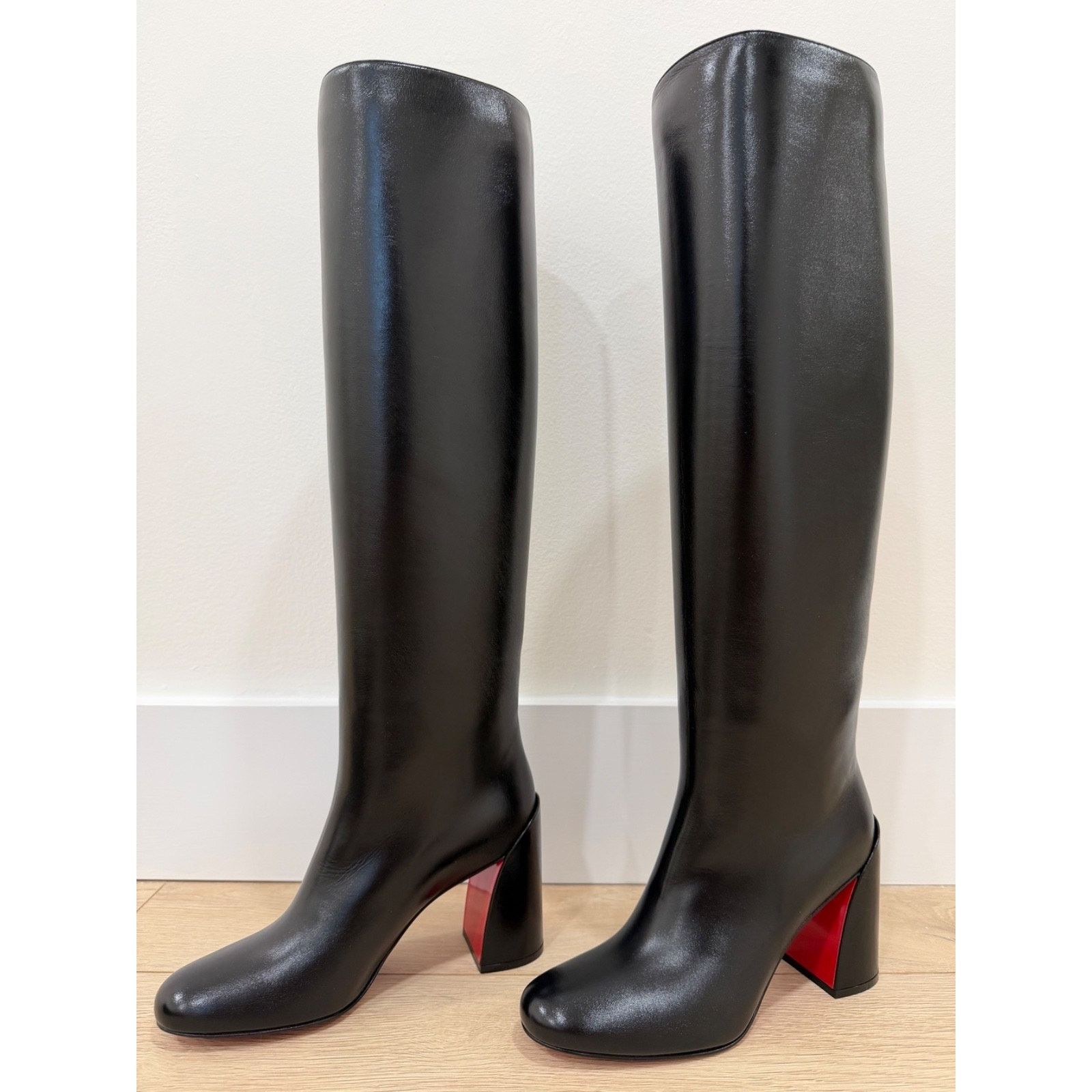 Christian Louboutin Christian Louboutin Janitta 85 Knee High Block Boot 36.5 Size US 6.5 / IT 36.5 - 18 Thumbnail