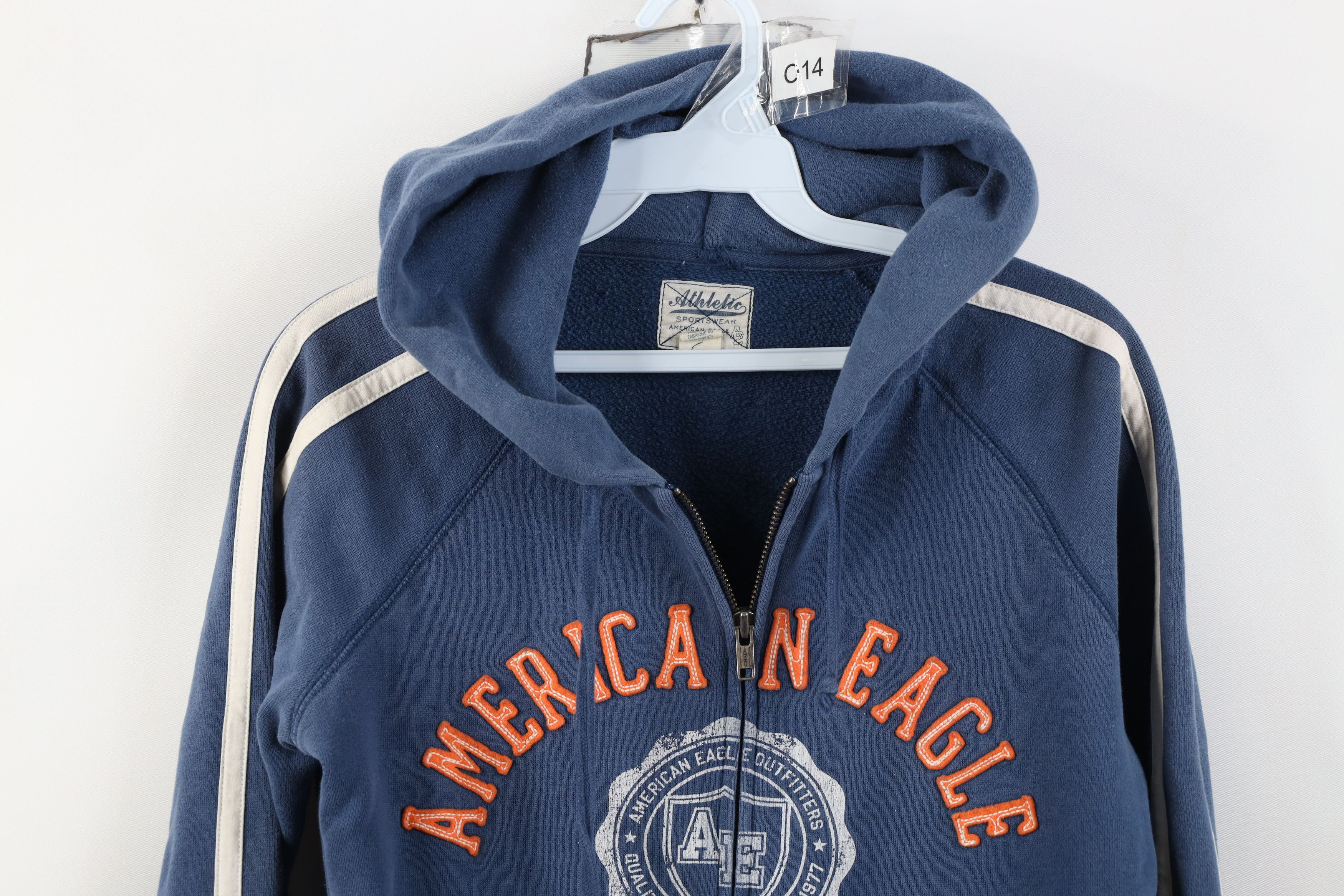 American Eagle Outfitters Vintage 90s Y2K American Eagle Outfitters Cropped Zip Hoodie Size US S / EU 44-46 / 1 - 2 Thumbnail