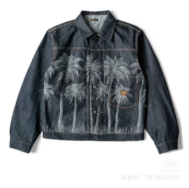 Kapital KAPITAL 22SS Palm Tree Denim Jacket Size US XL / EU 56 / 4 - 1 Thumbnail