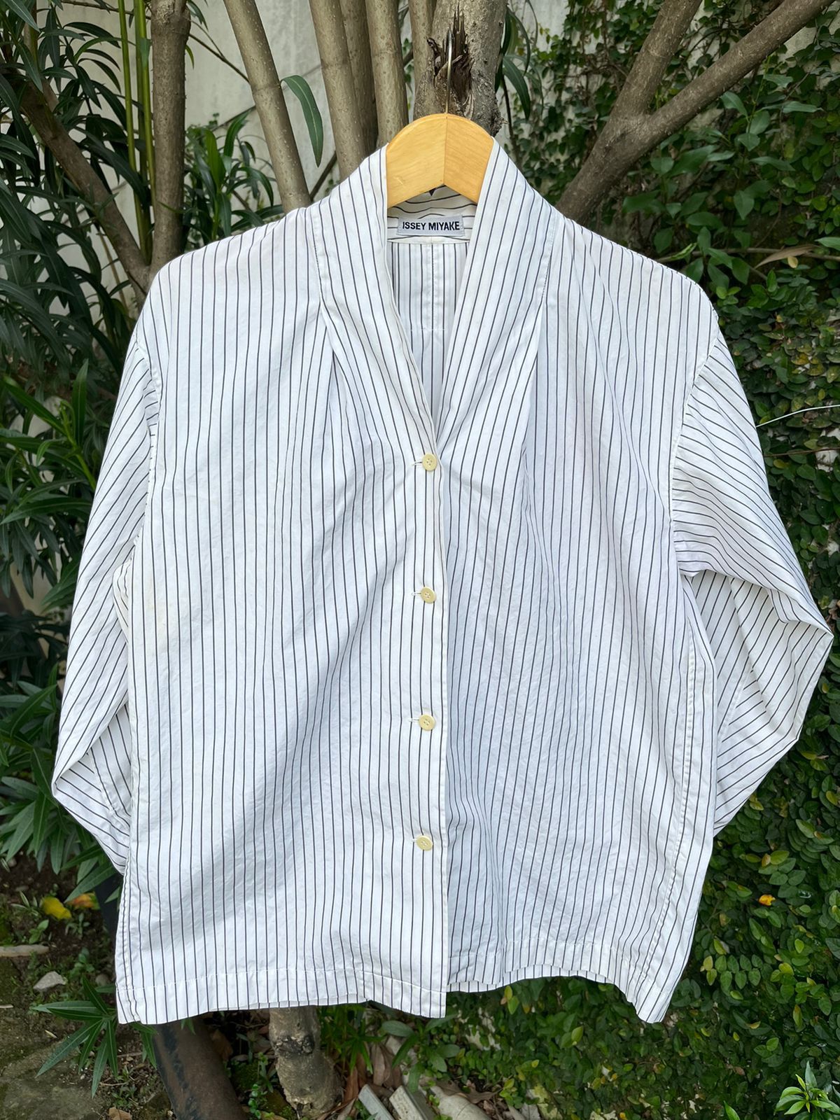 Issey Miyake × Japanese Brand Issey Miyake Stripe Button Shirt Size US M / EU 48-50 / 2 - 1 Thumbnail