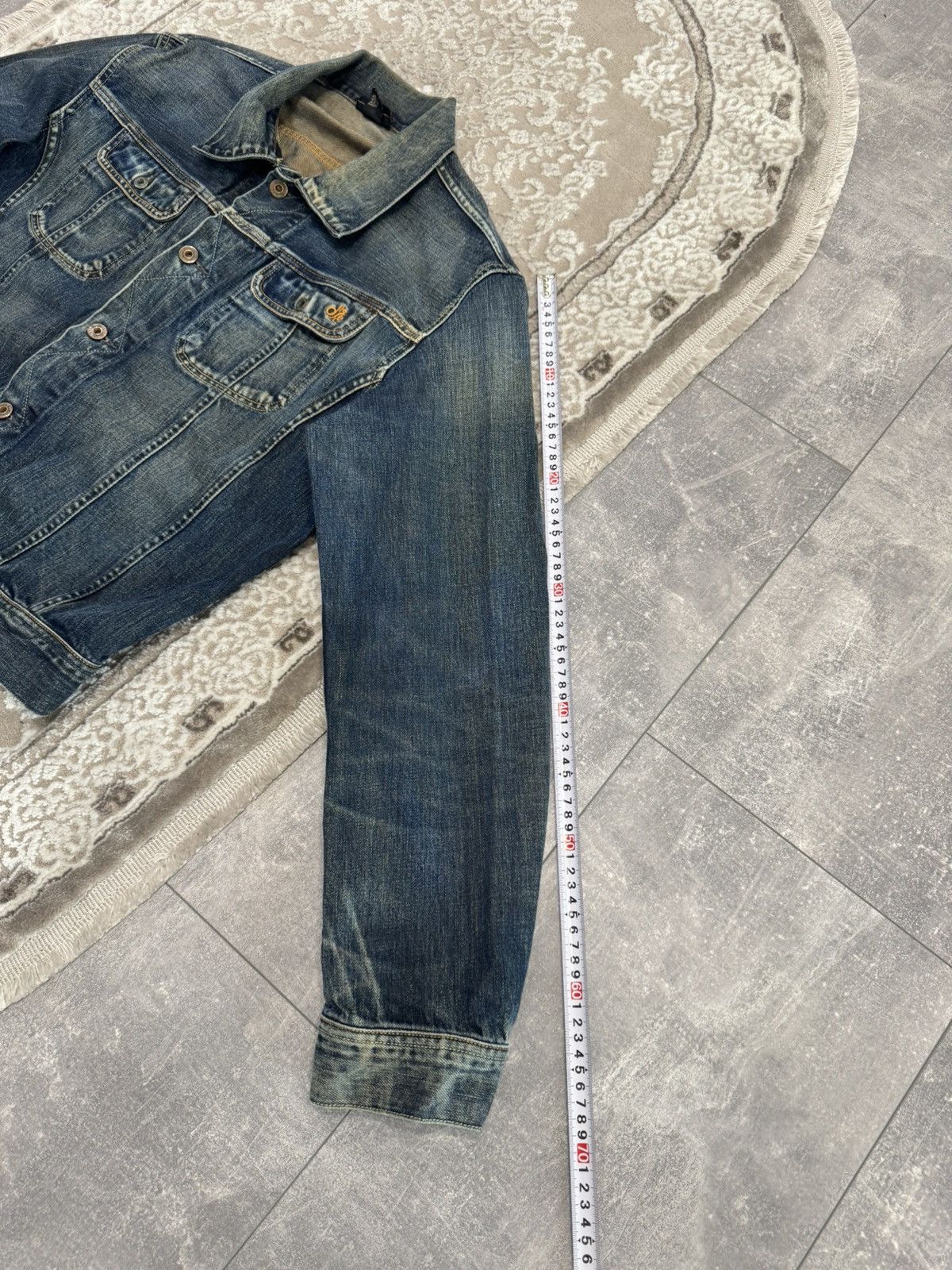 Diesel Vintage Diesel distressed denim jeans jacket size Size US L / EU 52-54 / 3 - 9 Thumbnail