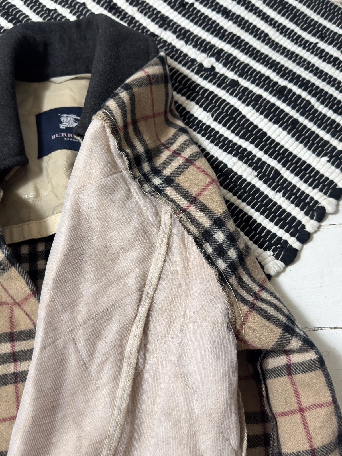 Burberry VINTAGE BURBERRY NOVA CHECK WOOL REMOVABLE LINING JACKET Size M / US 6-8 / IT 42-44 - 5 Thumbnail
