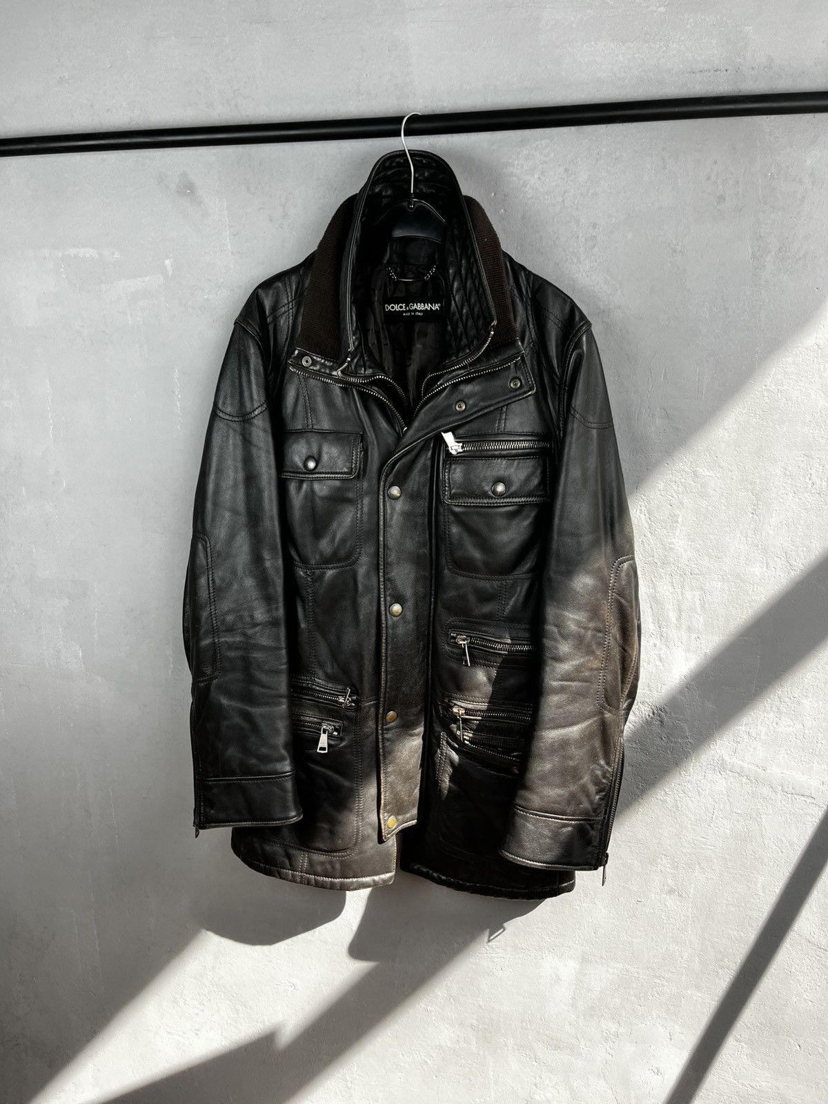 Dolce & Gabbana × Leather × Lucky Brand Dolce Gabbana leather jacket size 50 Size US M / EU 48-50 / 2 - 1 Thumbnail
