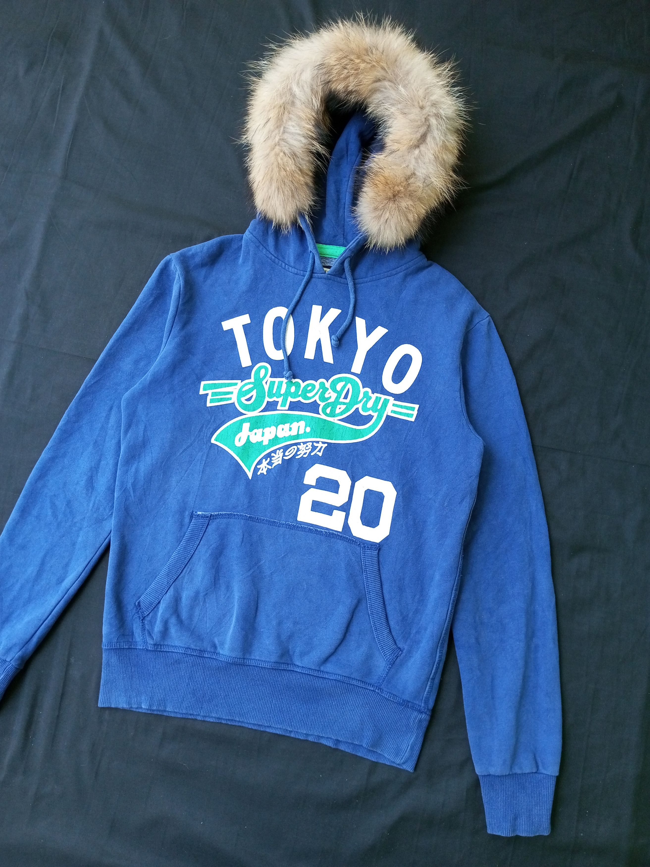Japanese Brand × Le Grande Bleu (L.G.B.) × Superdry Super Dry Limited Edition Fur Hoodie Size US M / EU 48-50 / 2 - 2 Thumbnail
