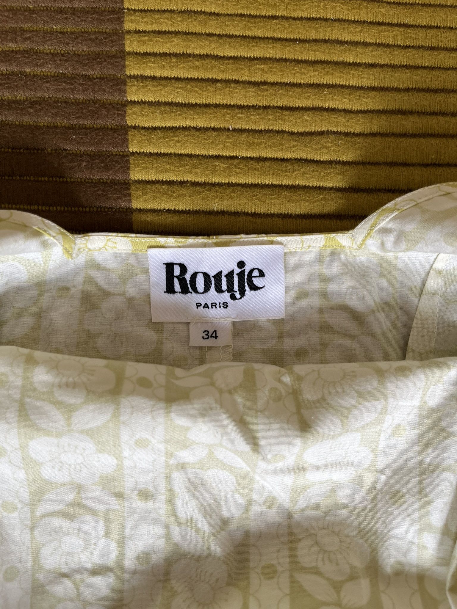 Rouje Vintage Floral Print Mini Dress Size XXS / US 00 / IT 34 - 6 Thumbnail