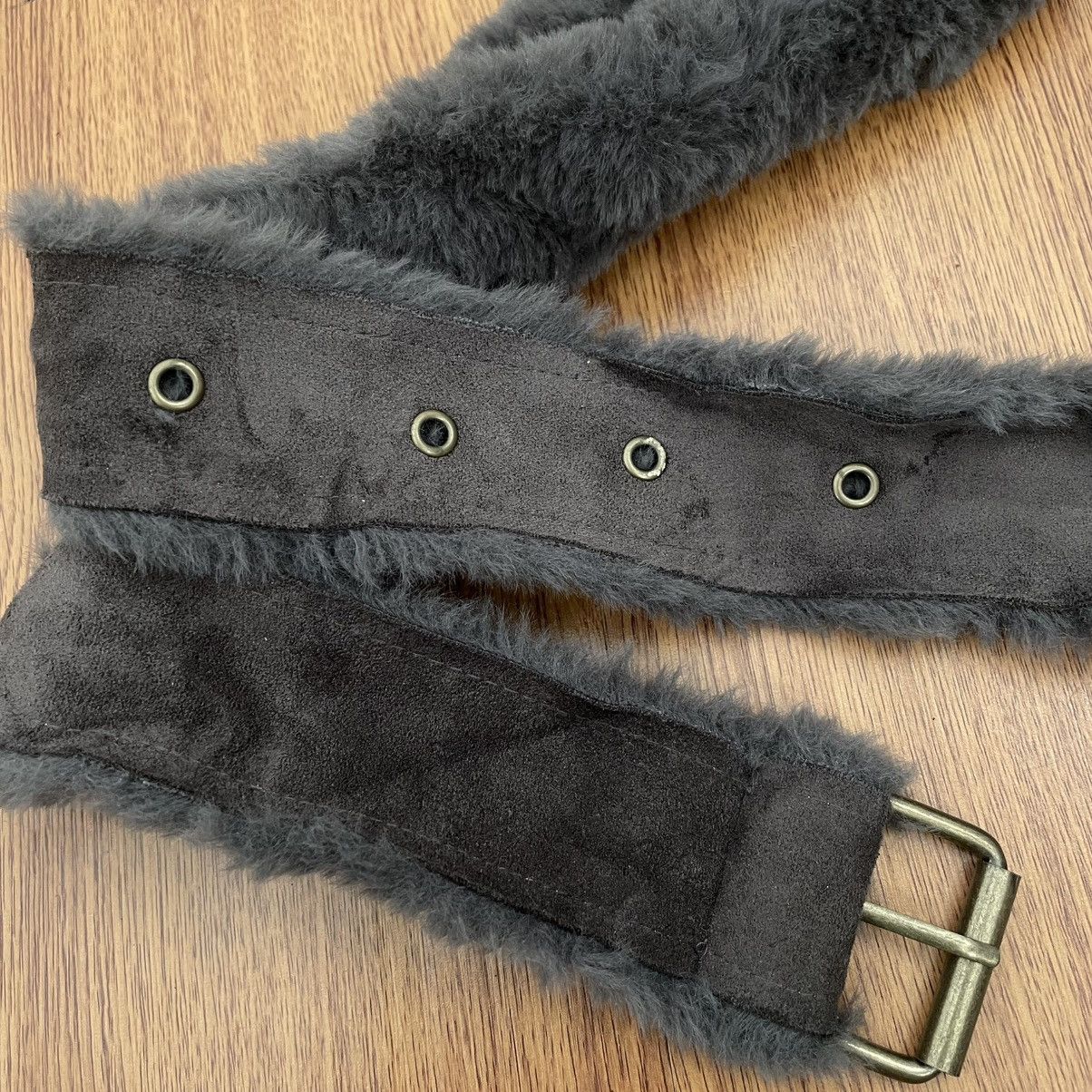 If Six Was Nine × Japanese Brand × Le Grande Bleu (L.G.B.) Fur suede belt Size ONE SIZE - 3 Thumbnail