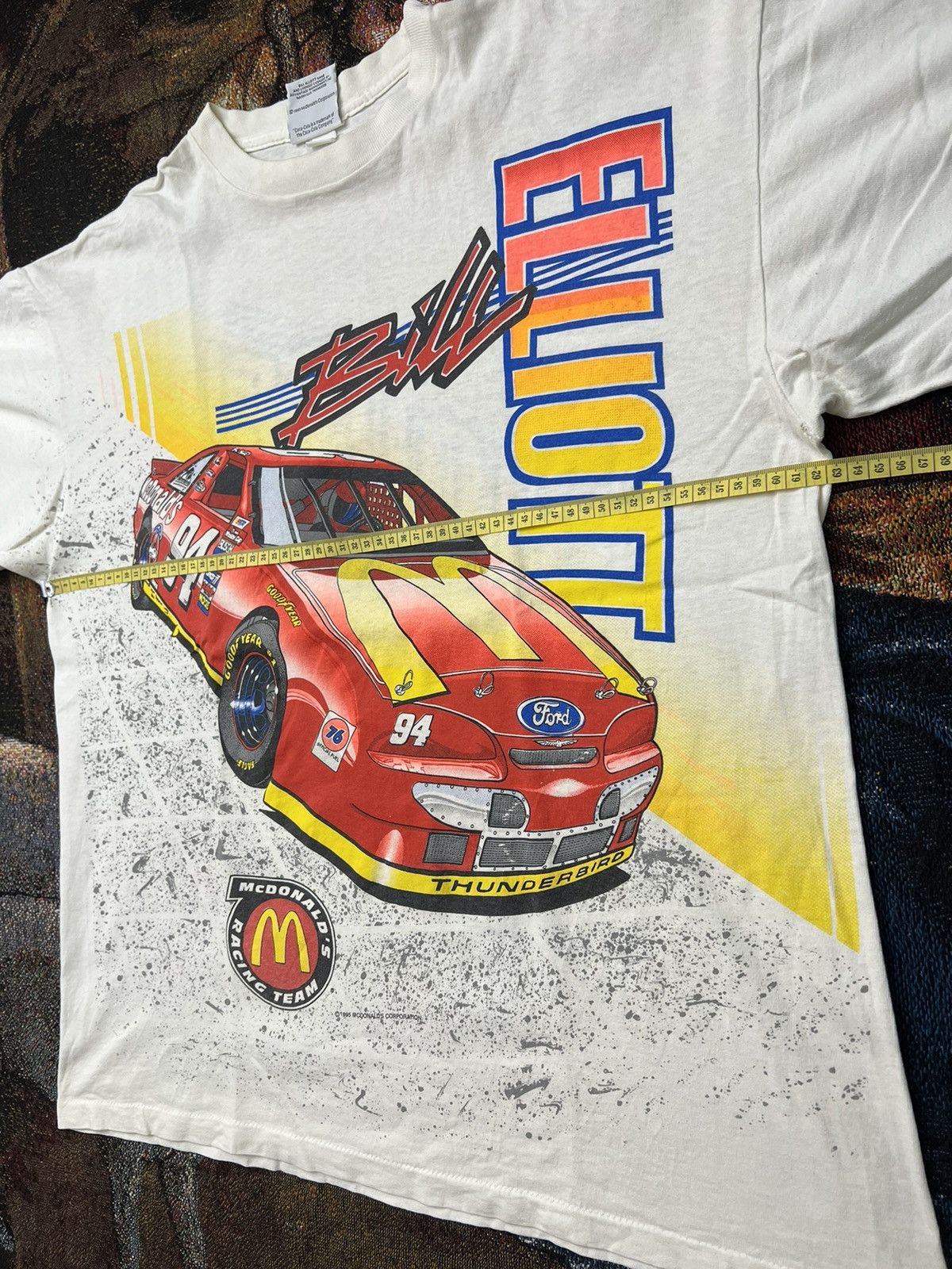 NASCAR Vintage NASCAR Bill Elliott McDonalds AOP Tee Size US XL / EU 56 / 4 - 9 Thumbnail