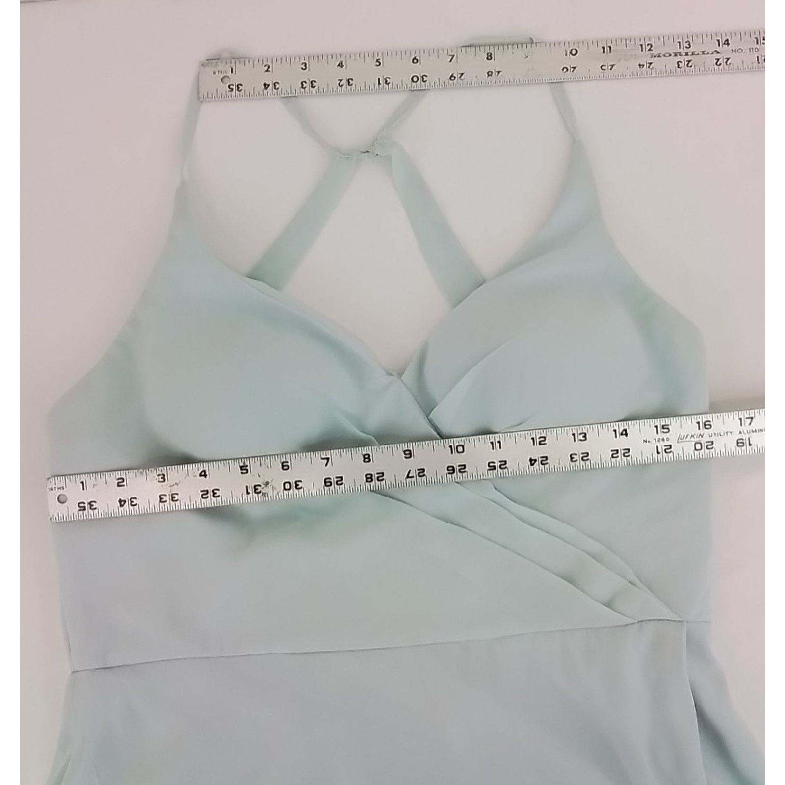 Other Azazie Racerback Aline Formal Dress Women's 10 Baby Blue Size L / US 10 / IT 46 - 9 Thumbnail