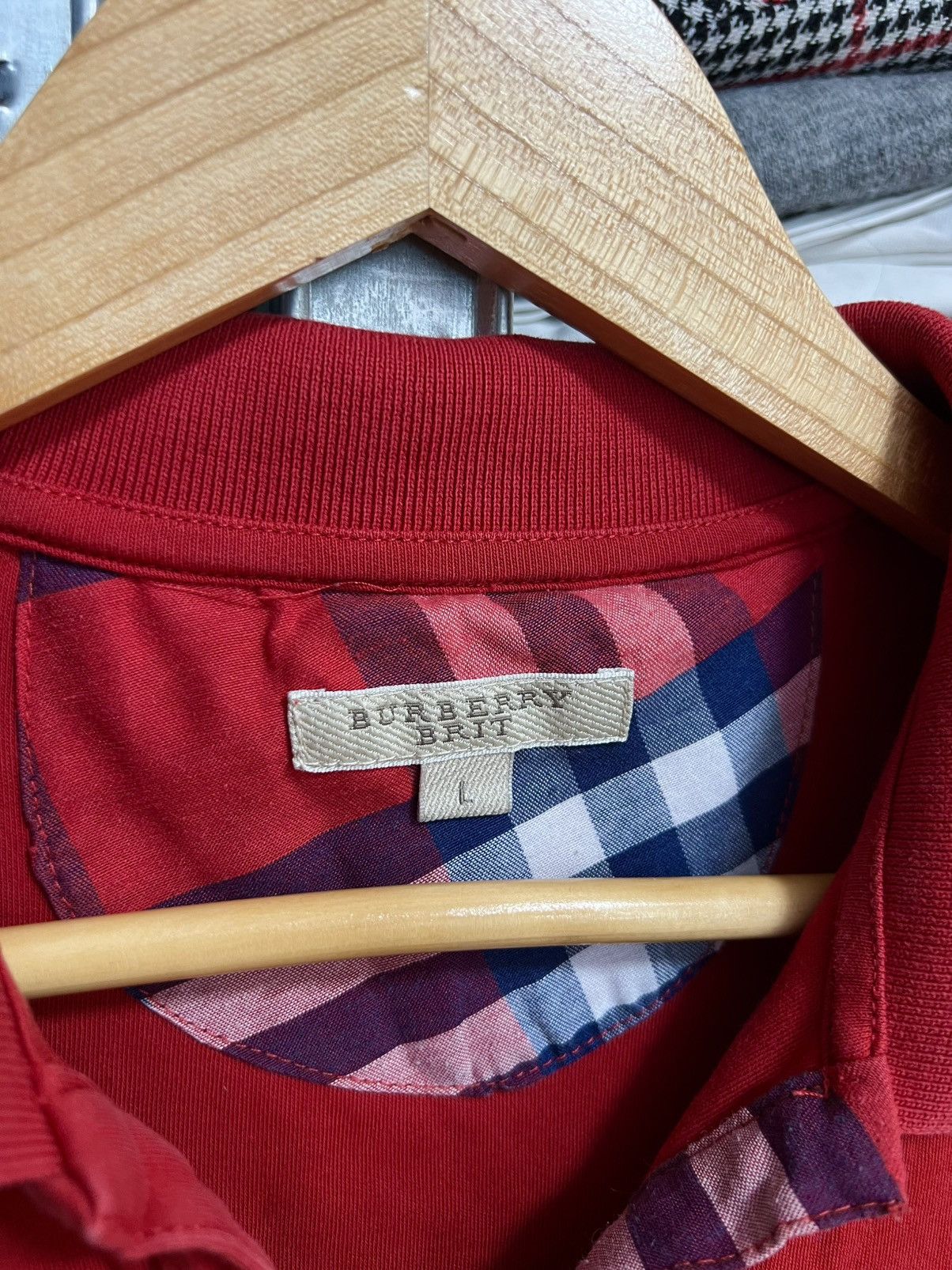 Burberry Burberry Brit Women’s Short Sleeve Polo Shirt Crop Top Sz L Size L / US 10 / IT 46 - 3 Thumbnail