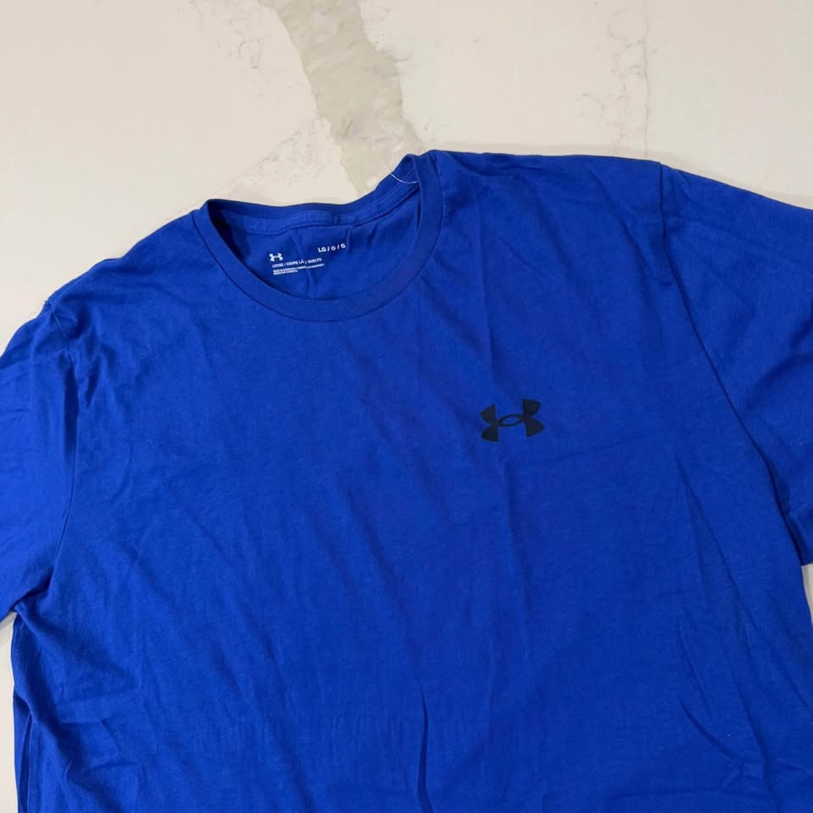 Under Armour Under Armour Short Sleeve TShirt Mens Large Loose Fit Blue Size US L / EU 52-54 / 3 - 2 Thumbnail