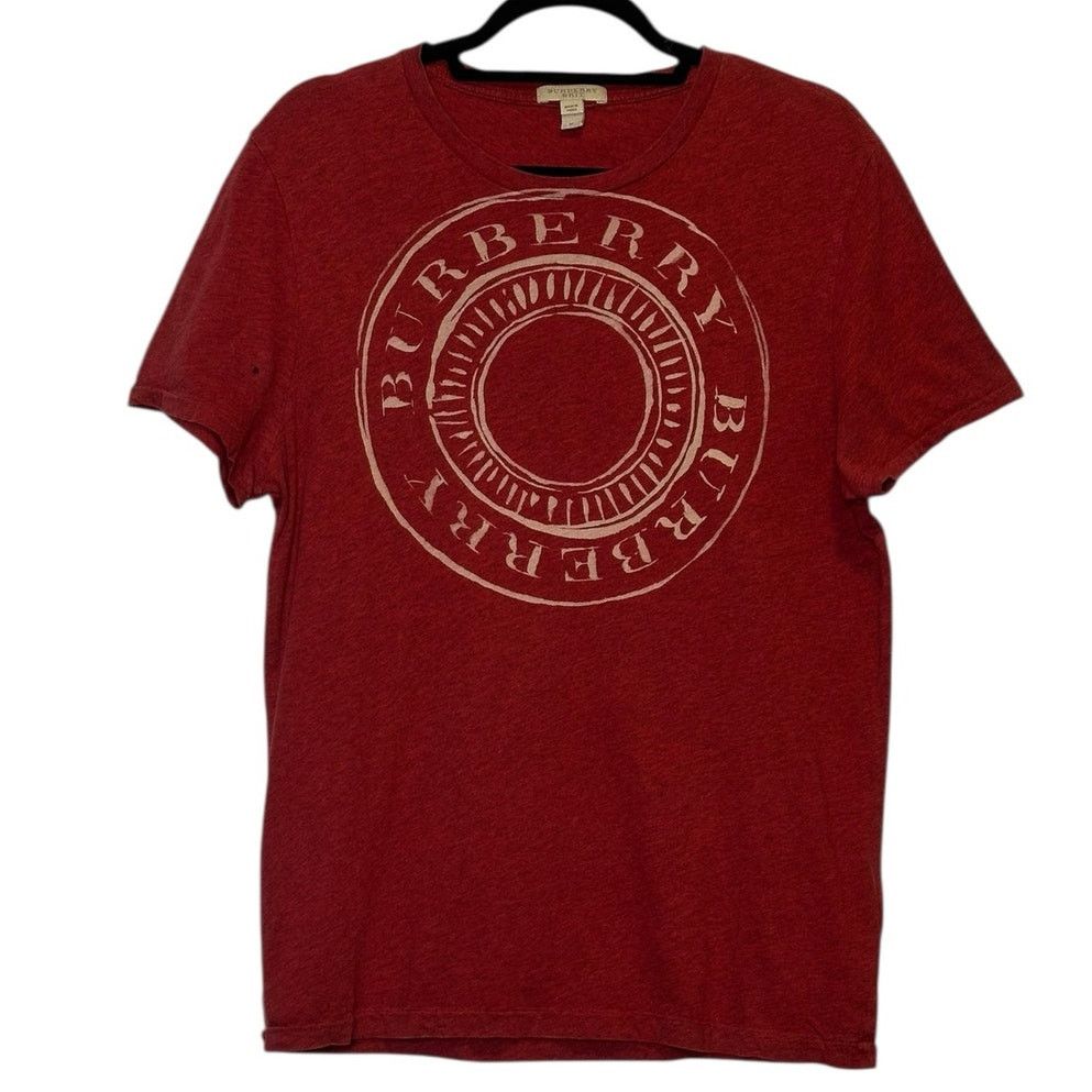 Burberry Burberry red circular logo short sleeves t shirt size Medium Size US M / EU 48-50 / 2 - 12 Thumbnail