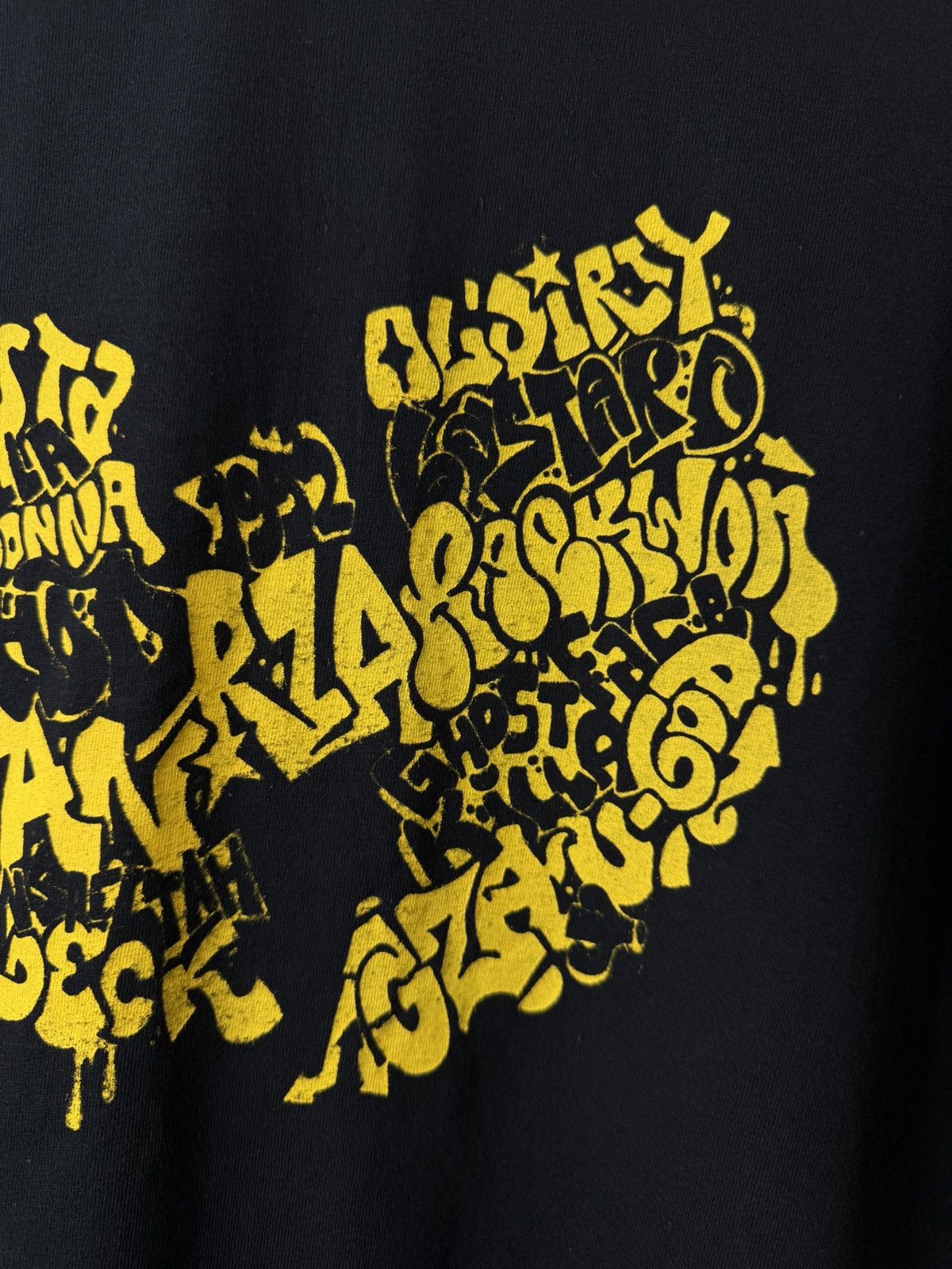 Rap Tees Wu Tang Clan T Shirt Yellow Graffiti Print Size US L / EU 52-54 / 3 - 3 Thumbnail