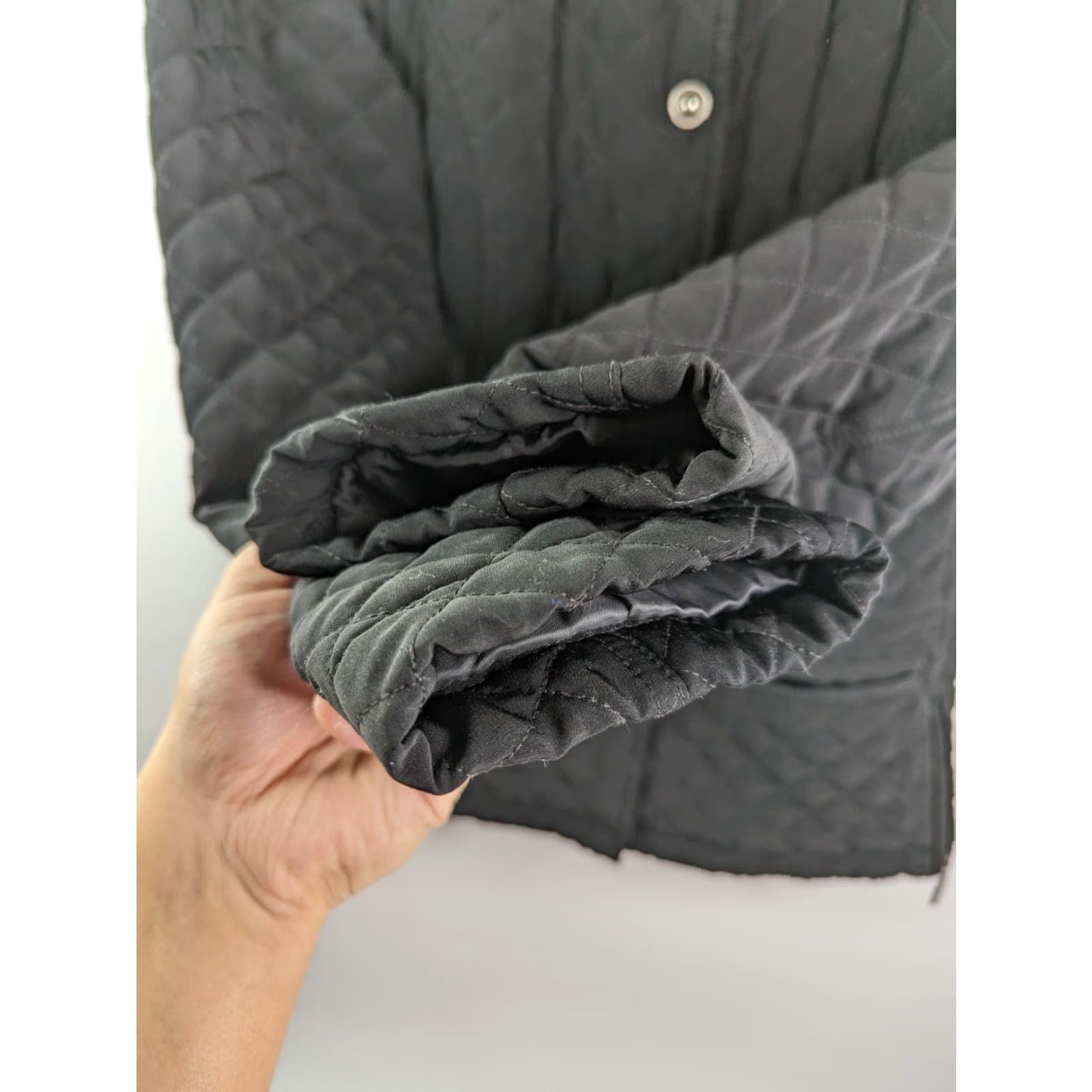 Vintage GIACCA Jacket Women Quilted Black Full Zip Button Lightweight Mid-Length XS Size Black 2010-2019 Vintage No Room Regular Giacca Size XS / US 0-2 / IT 36-38 - 6 Thumbnail