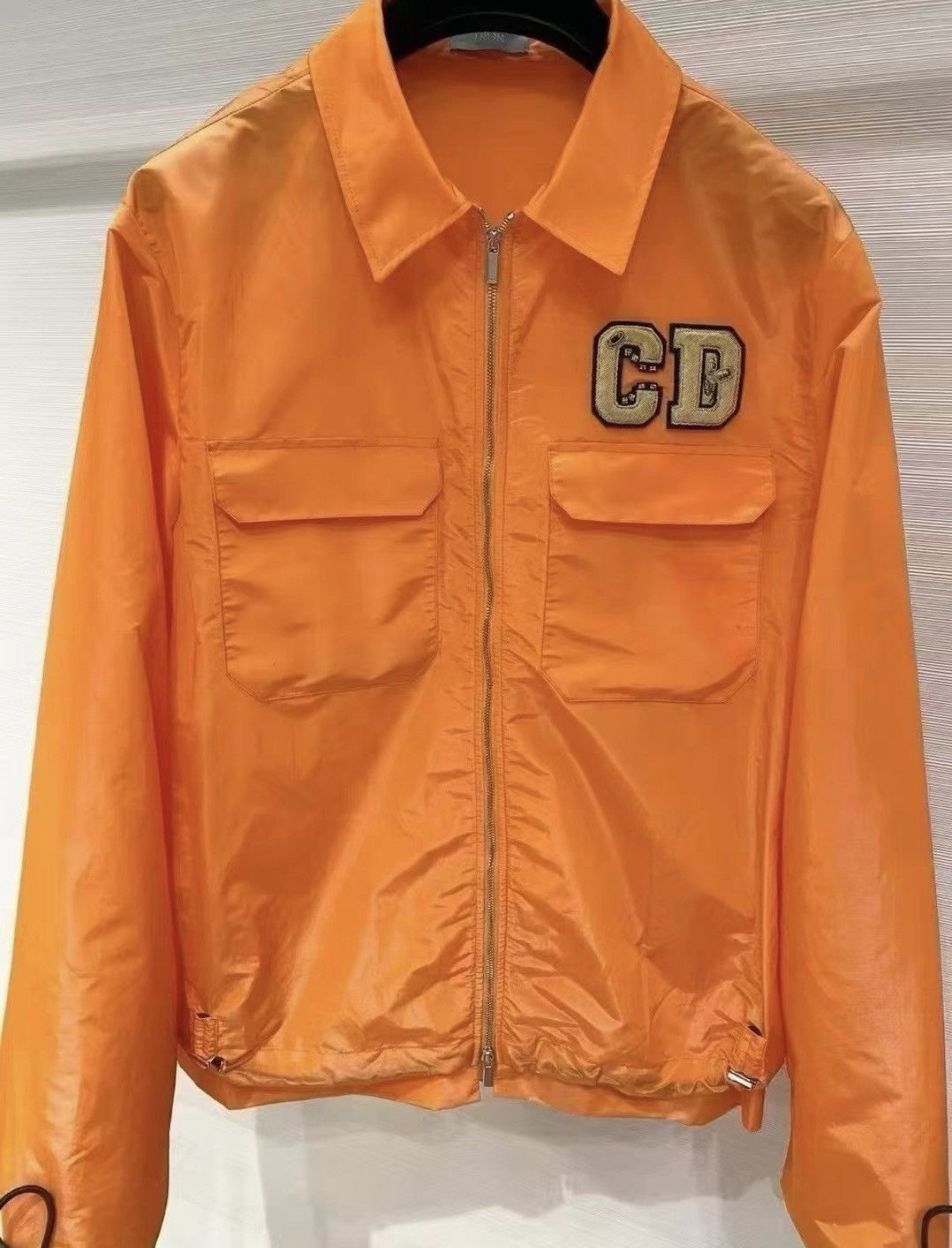 Dior Dior Orange Embroidered Logo Jacket J33 Size US M / EU 48-50 / 2 - 2 Thumbnail
