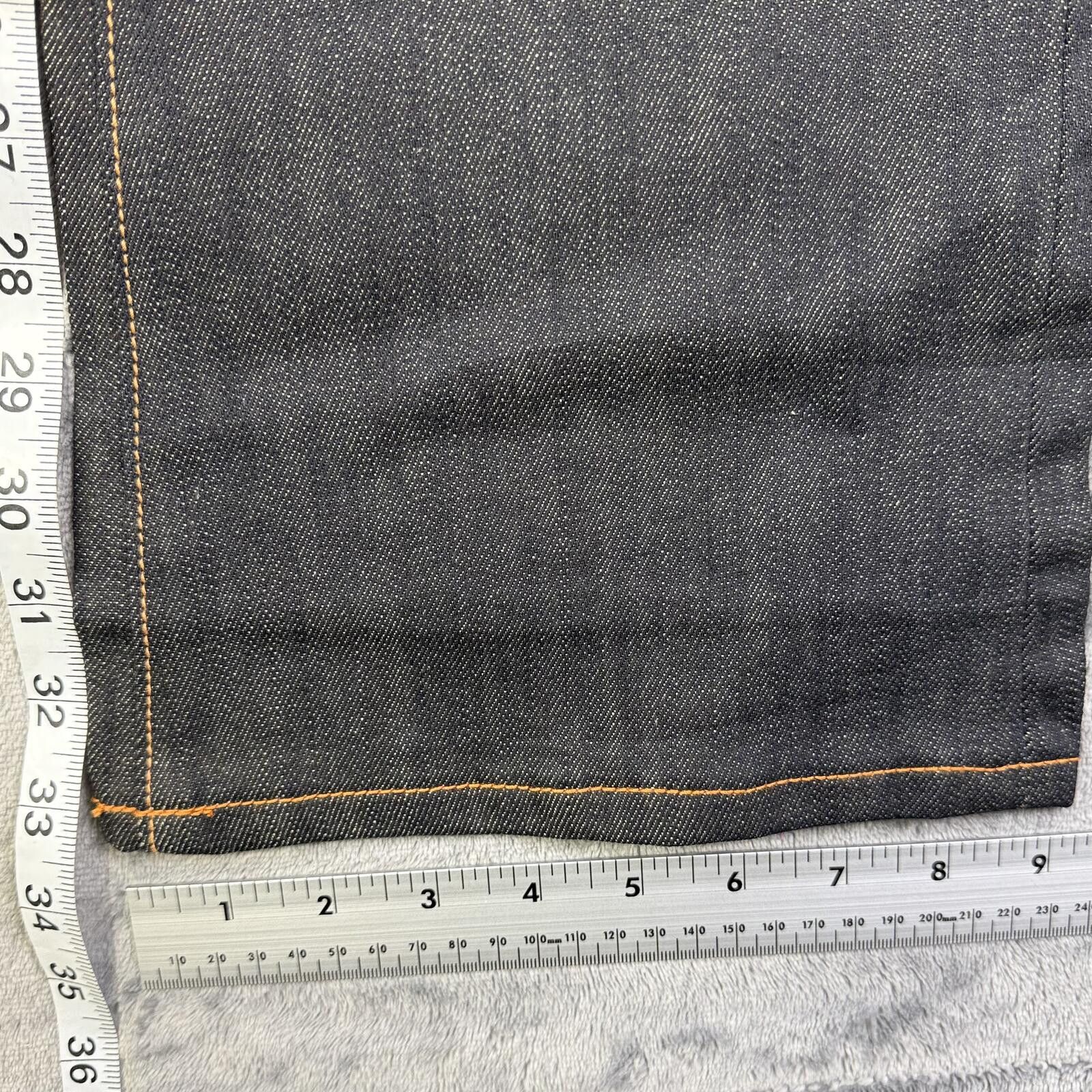 Other Chiristian Audigier Men's Crown Raw Denim Jeans Size US 31 - 6 Thumbnail