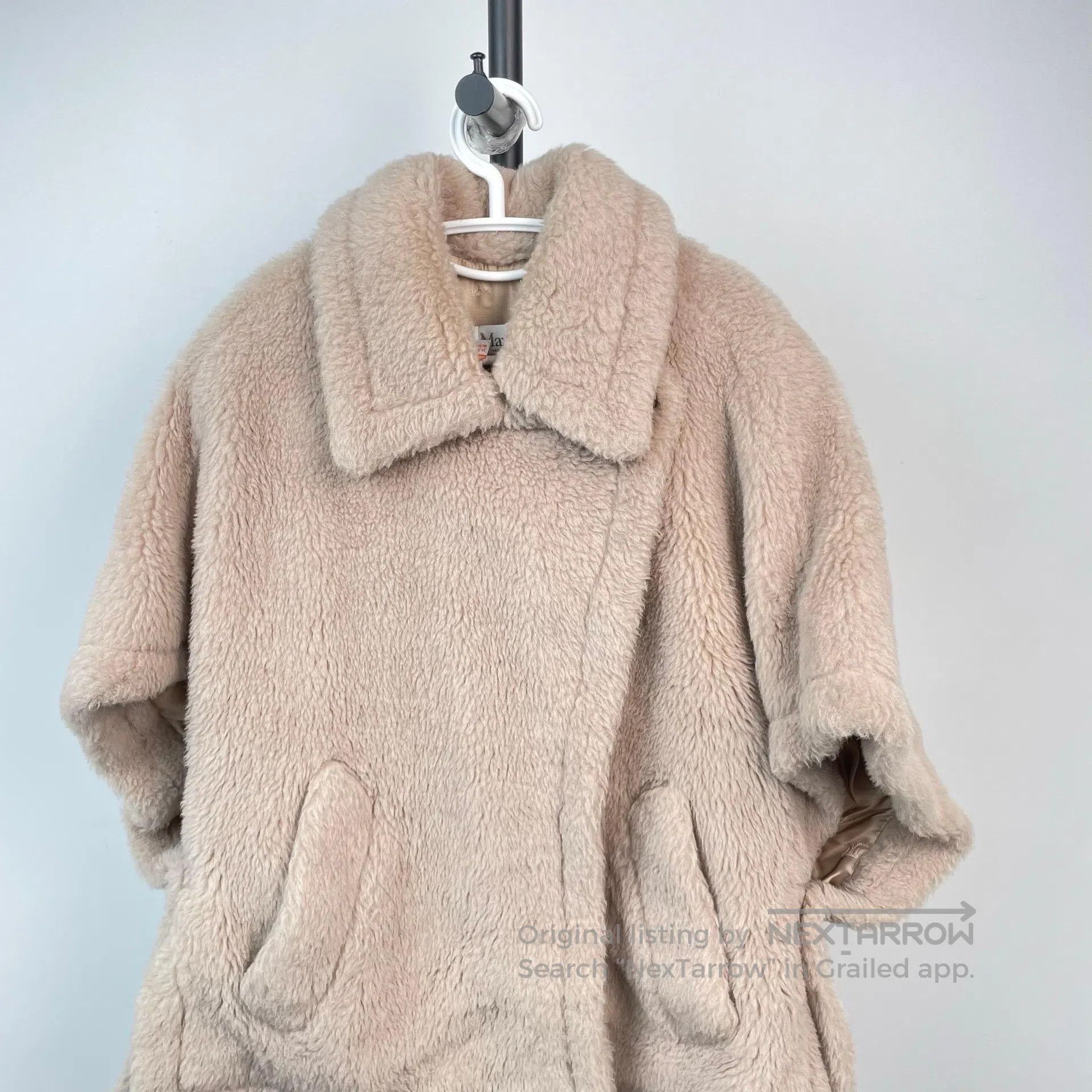 Max Mara Max Mara Beige alpaca teddy bear cloak coat| Size M / US 6-8 / IT 42-44 - 3 Thumbnail