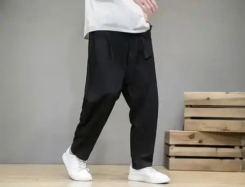 VIBE Beige Harem Pants Elastic Waist Size US 32 / EU 48 - 4 Thumbnail