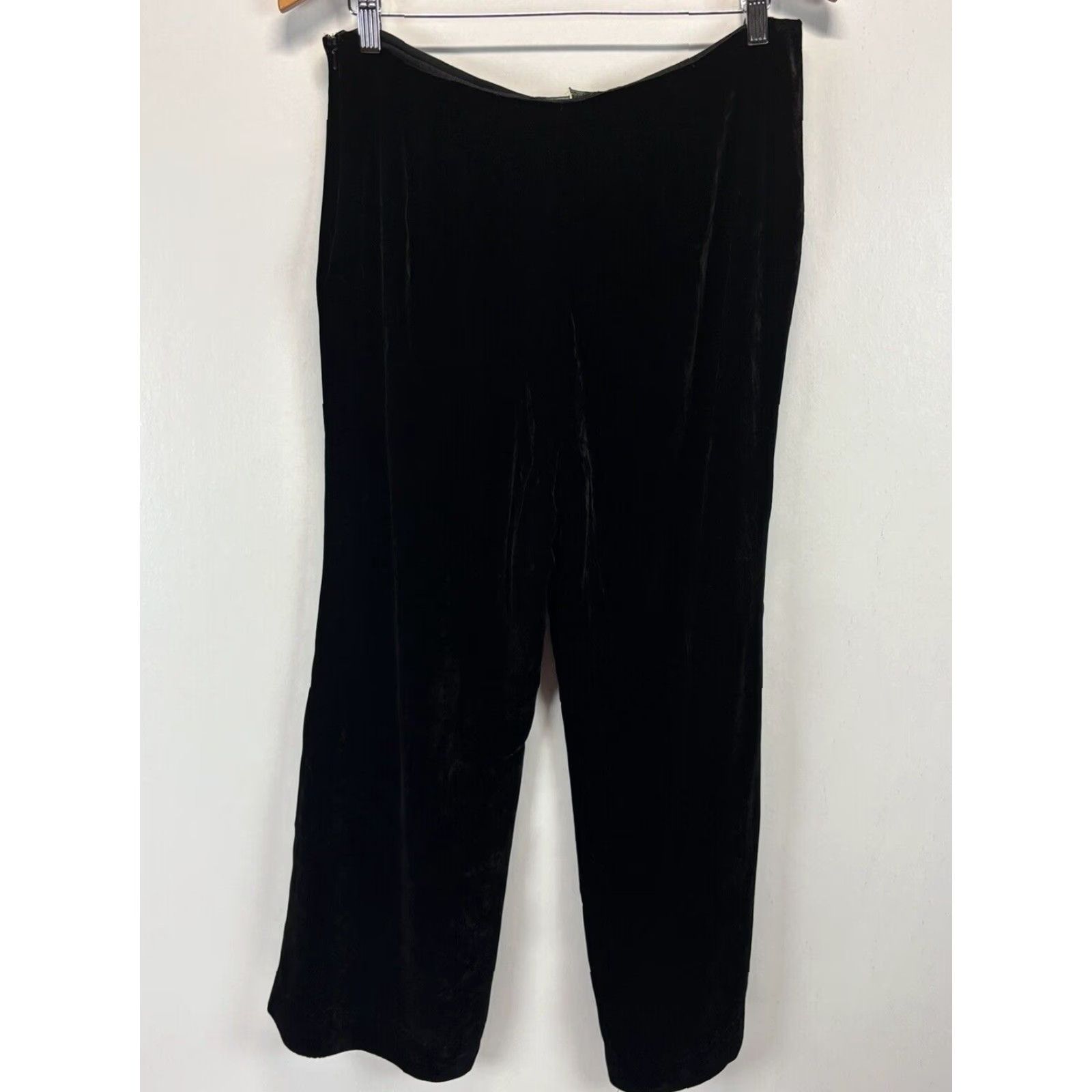 Ralph Lauren VINTAGE Women’s Lauren Ralph Lauren Velvet Pants Trousers Sz 10 Black Lined Dress Pants Silk Blend Velvet Size 32" / US 10 / IT 46 - 3 Thumbnail