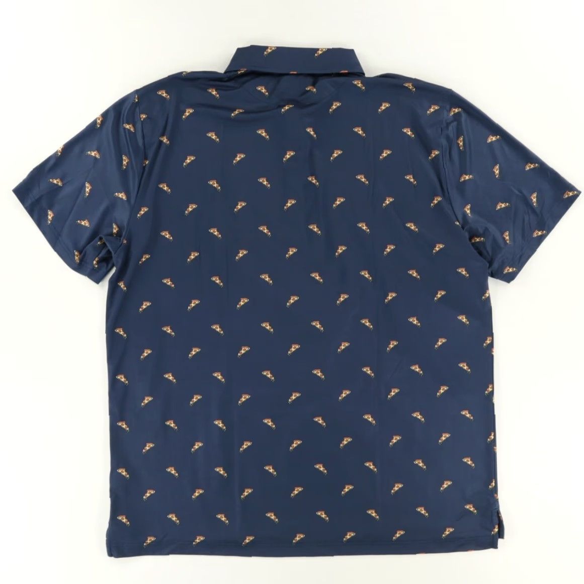 Vintage Bermies Pizza Performance Golf High Stretch Polo Shirt Navy Men's 2XL Size US XXL / EU 58 / 5 - 4 Thumbnail