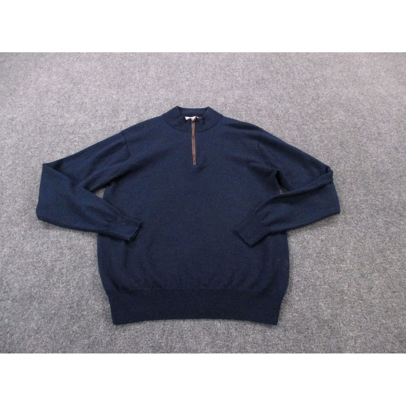 Peter Millar Peter Millar Jacket Mens M Blue Merino Wool Performance Golf Stretch Pullover Size US M / EU 48-50 / 2 - 2 Thumbnail