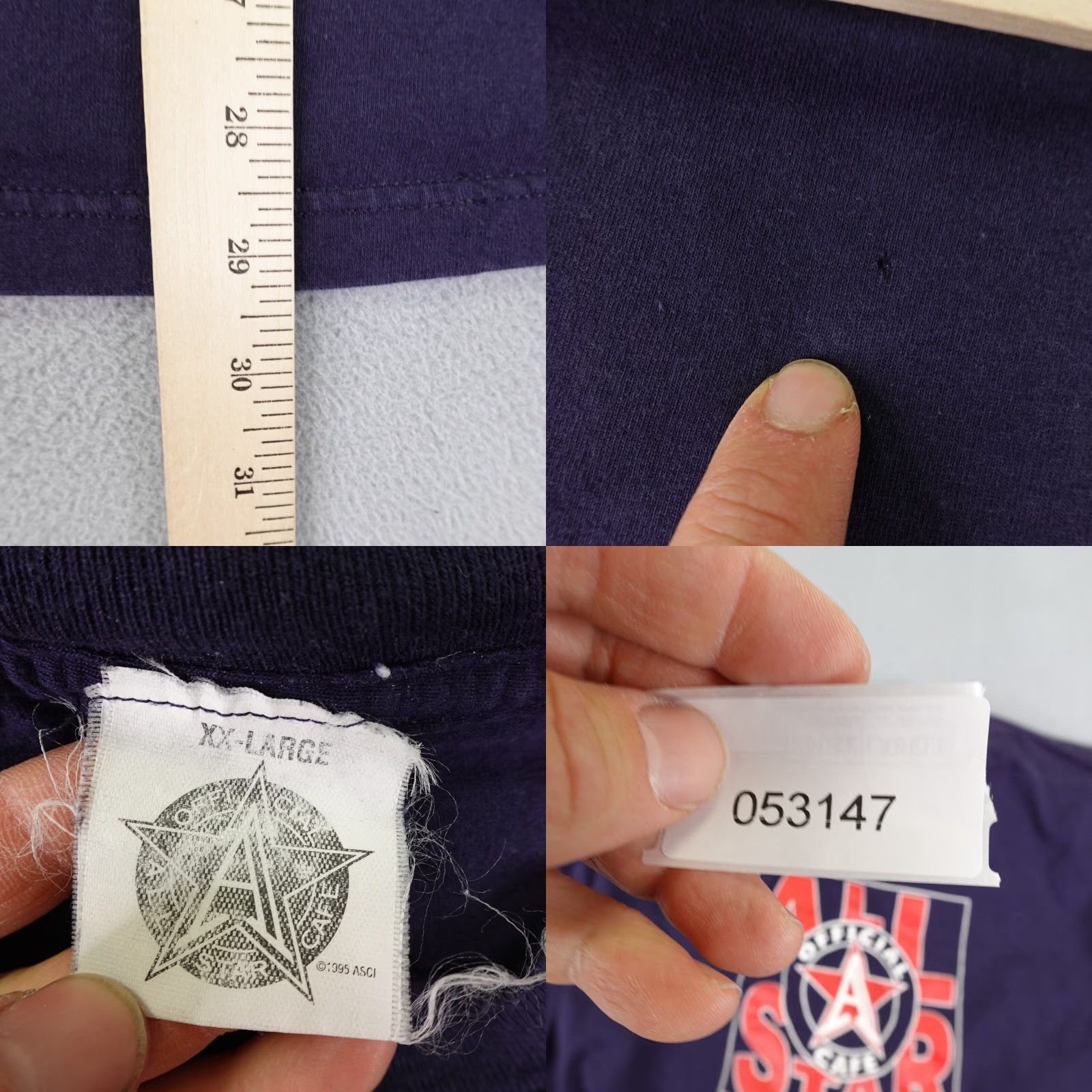 Vintage VINTAGE All Star Cafe Shirt Mens 2XL Purple 90s City Sports T-Shirt Mens 2XL Size US XXL / EU 58 / 5 - 8 Thumbnail