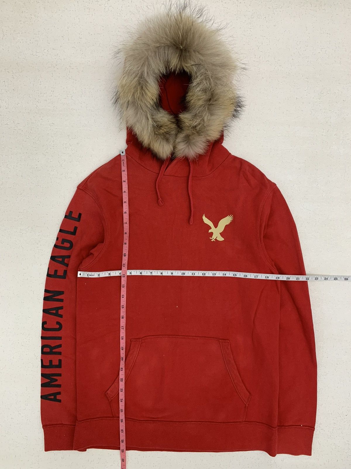 Japanese Brand Y2K AMERICAN EAGLE FUR HOODIE IFSIXWASNINE LGB STYLE Size US S / EU 44-46 / 1 - 2 Thumbnail