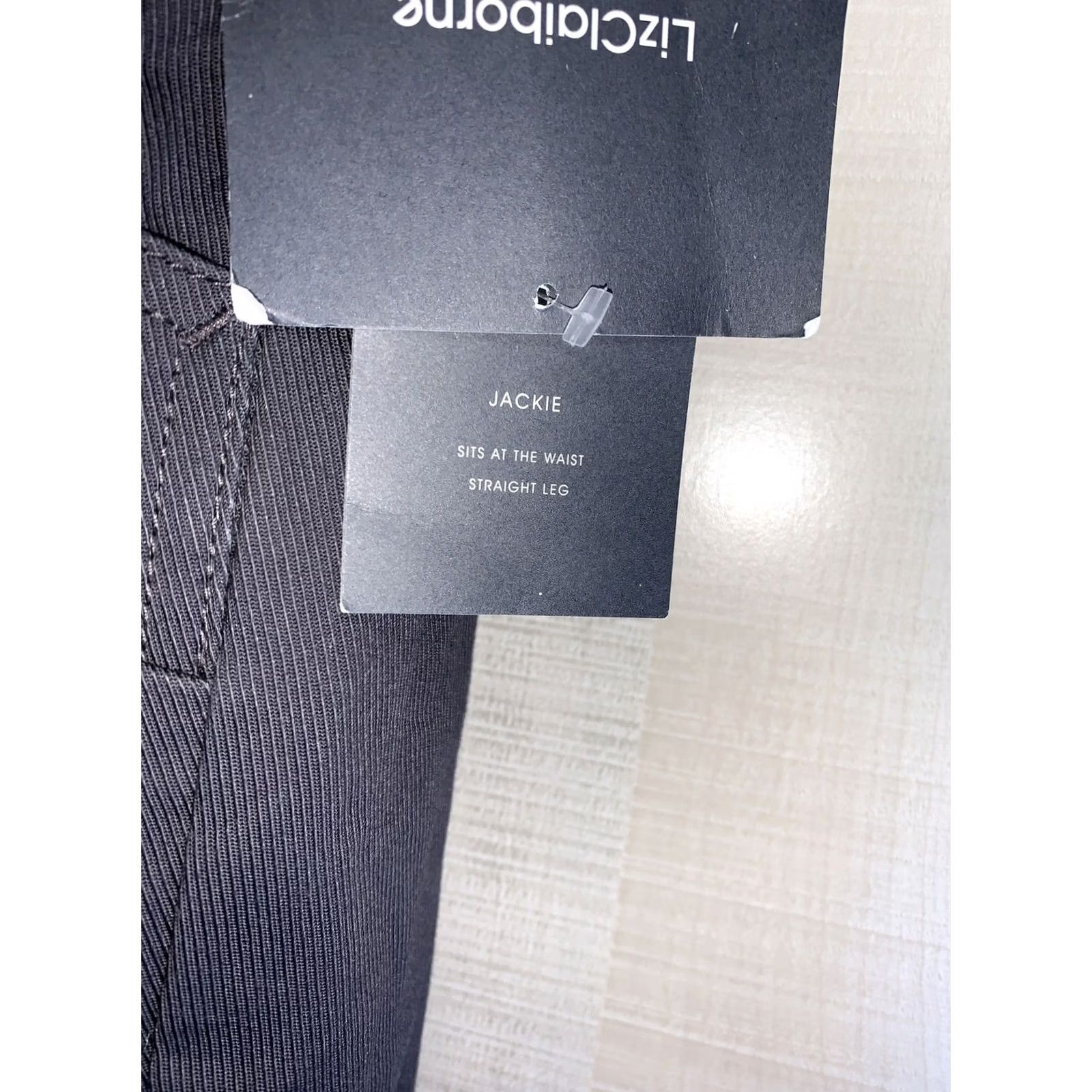 Liz Claiborne Liz Claiborne Jackie Gray Stretch Straight Leg Pants Womens Size 14P NWT-7662 Size 36" / US 14 / IT 50 - 6 Thumbnail