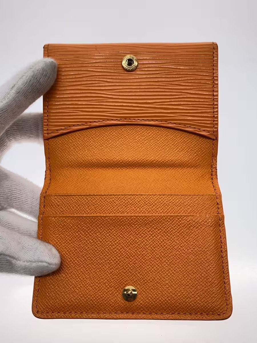 Louis Vuitton Louis Vuitton Leather Coin Case Orange Size ONE SIZE - 4 Thumbnail