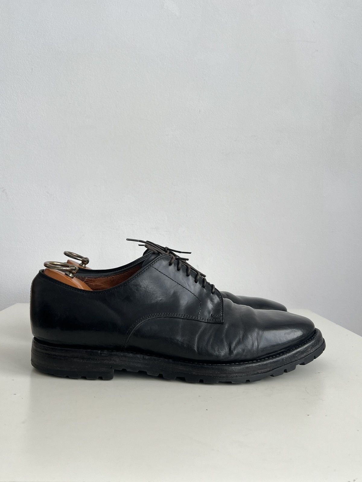 Officine Creative 🔥Officine Creative Aspen 001 Leather Derby Boots Black Size US 10.5 / EU 43-44 - 4 Thumbnail