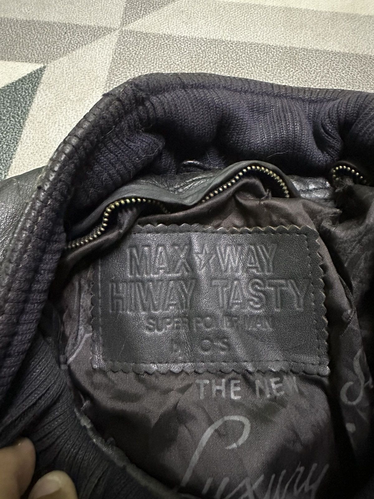 Vintage Max way racing leather jacket Size US L / EU 52-54 / 3 - 10 Thumbnail