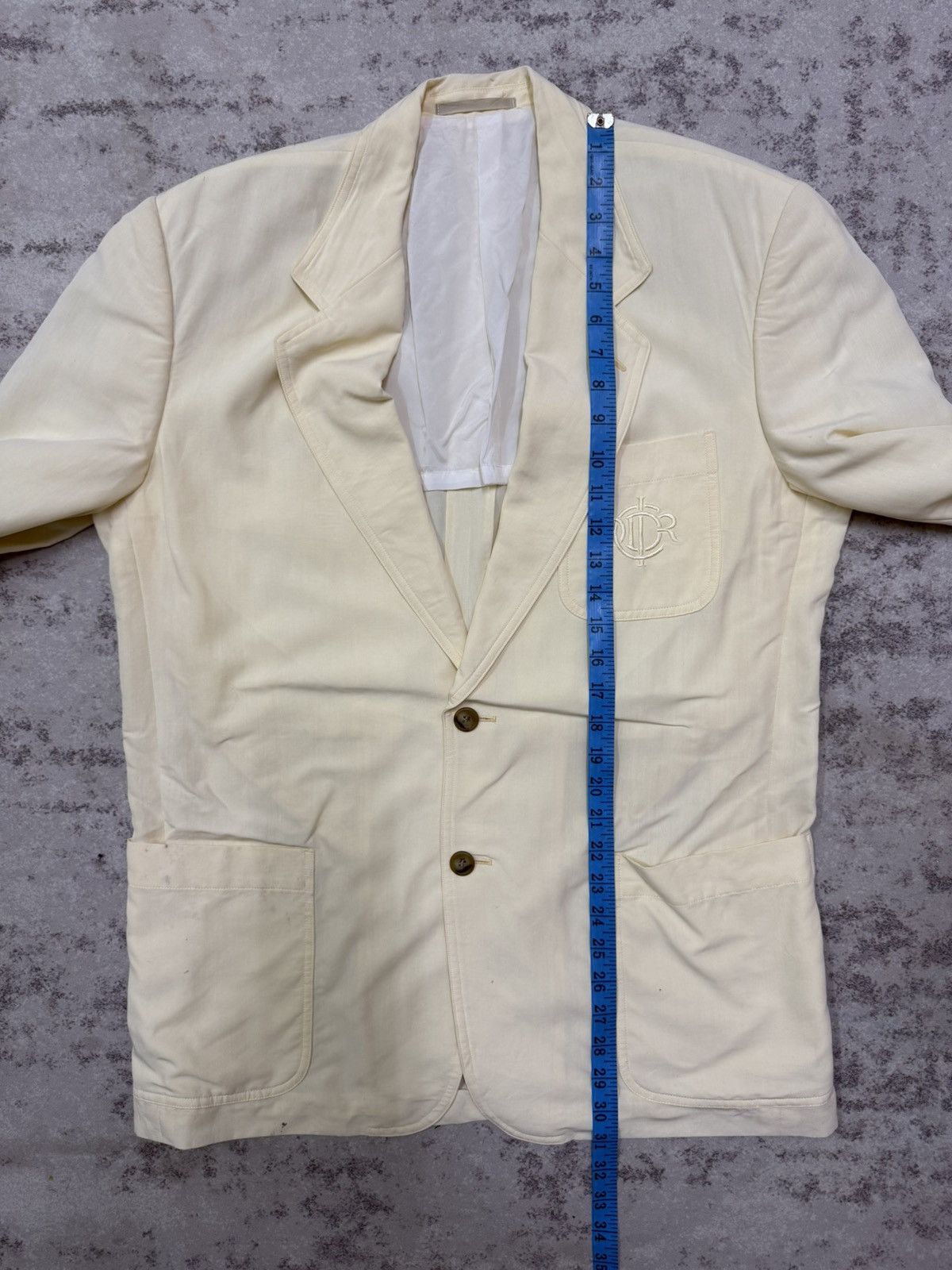 Christian Dior Monsieur VINTAGE 90s CHRISTIAN DIOR EMBROIDERY LOGO CASUAL BLAZER Size US L / EU 52-54 / 3 - 17 Thumbnail