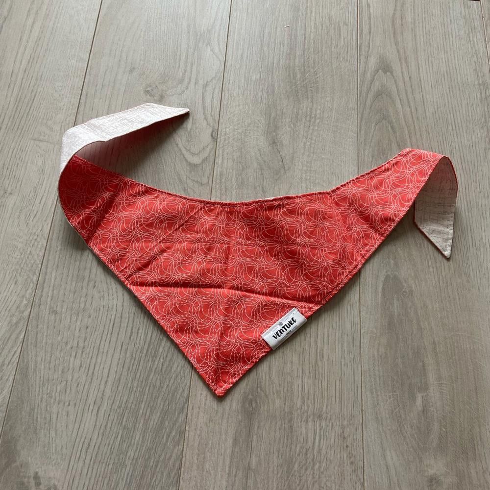 Designer Venture Dog Co Pink and White Dog Bandana Size ONE SIZE - 5 Thumbnail