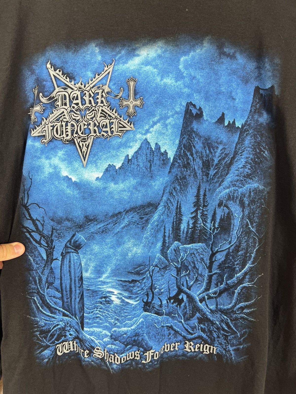 Band Tees Vintage Dark Funeral Where Shadows Forever Reign Longsleeve Size US M / EU 48-50 / 2 - 5 Thumbnail