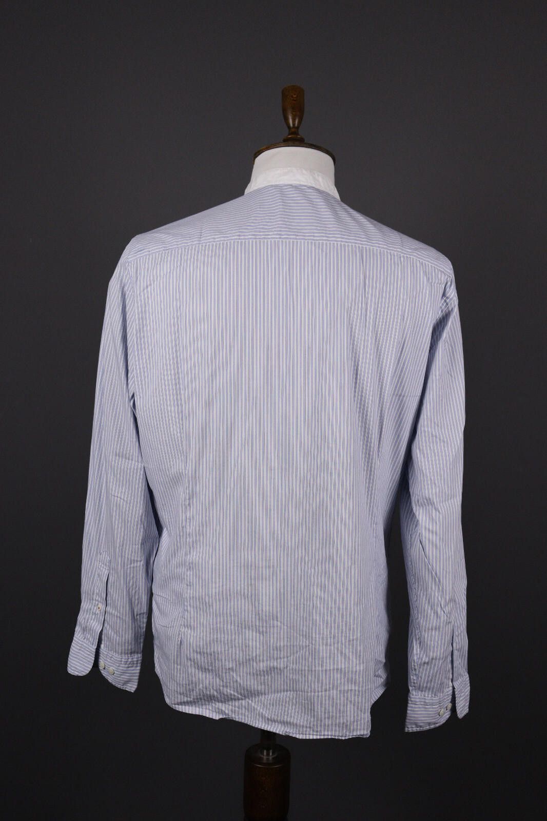 Designer Hackett London Slim Fit Blue Long Sleeve Shirt Size XL Size US XL / EU 56 / 4 - 6 Thumbnail