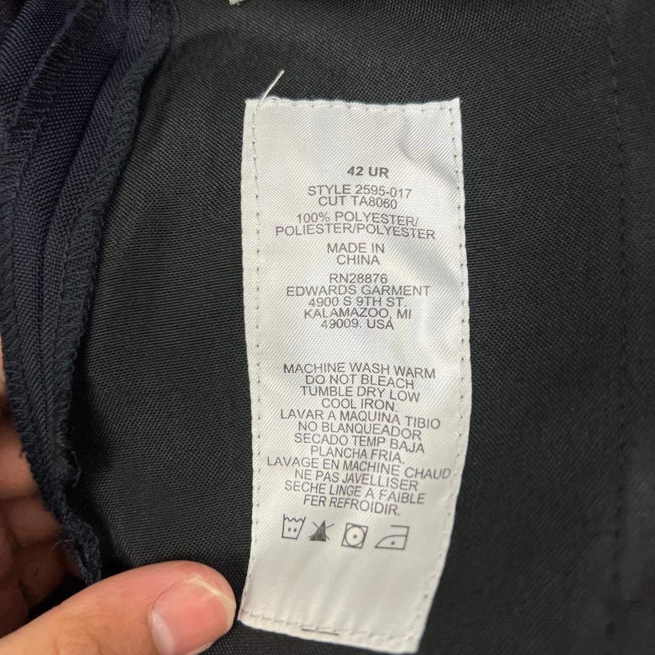 Other Edwards Dress Pants Men 42x31 Flat Front Pocket Uniform Size US 42 / EU 58 - 4 Thumbnail