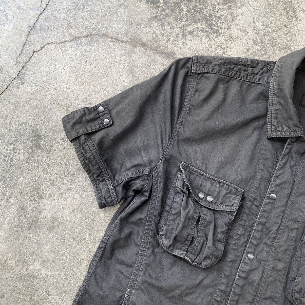 Tete Homme Vintage Tete Homme Issey Miyake Distressed Button up Size US S / EU 44-46 / 1 - 4 Thumbnail