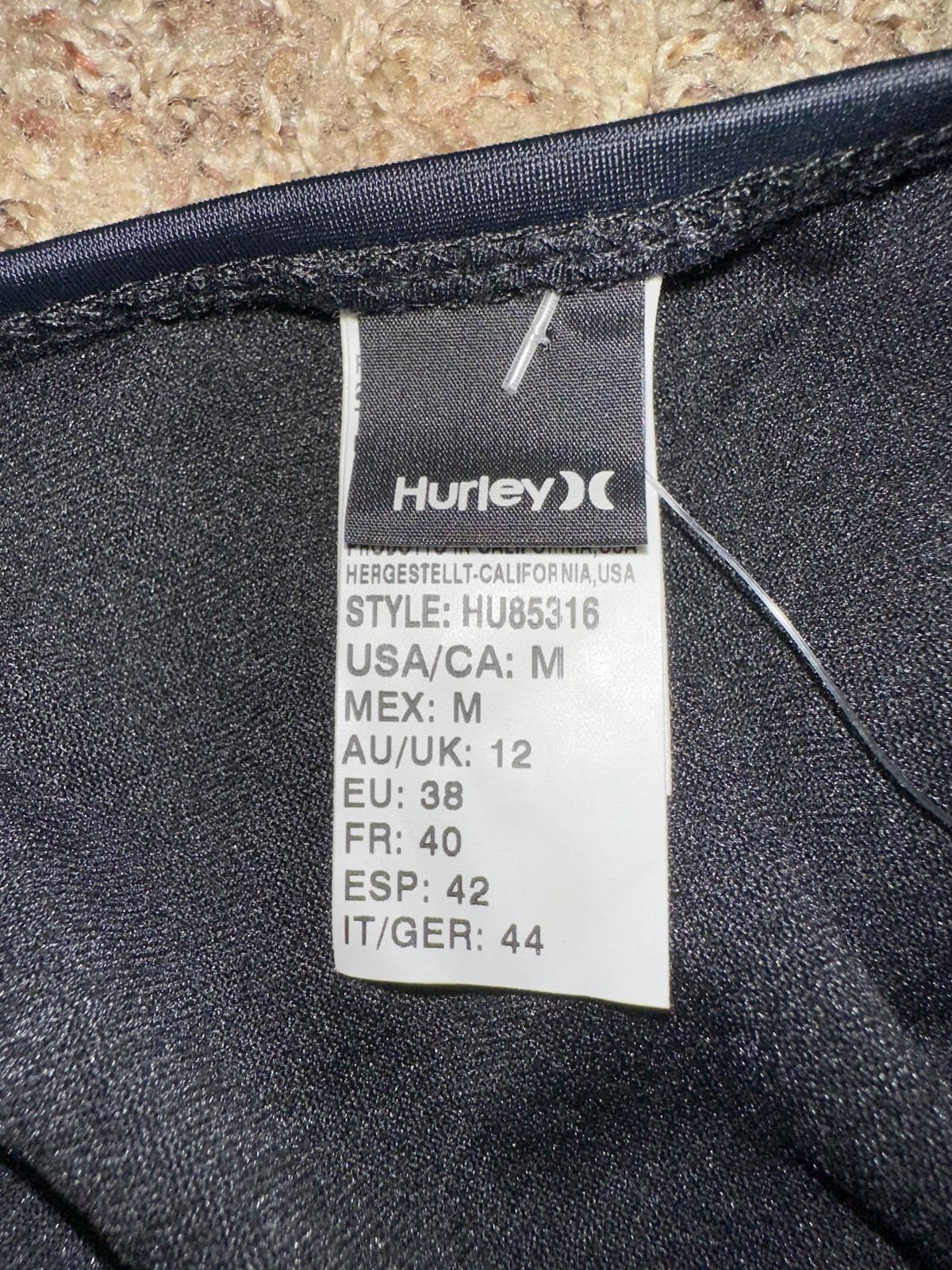 Hurley Hurley Solid Full Standard Bikini Bottoms Black Size ONE SIZE - 2 Thumbnail