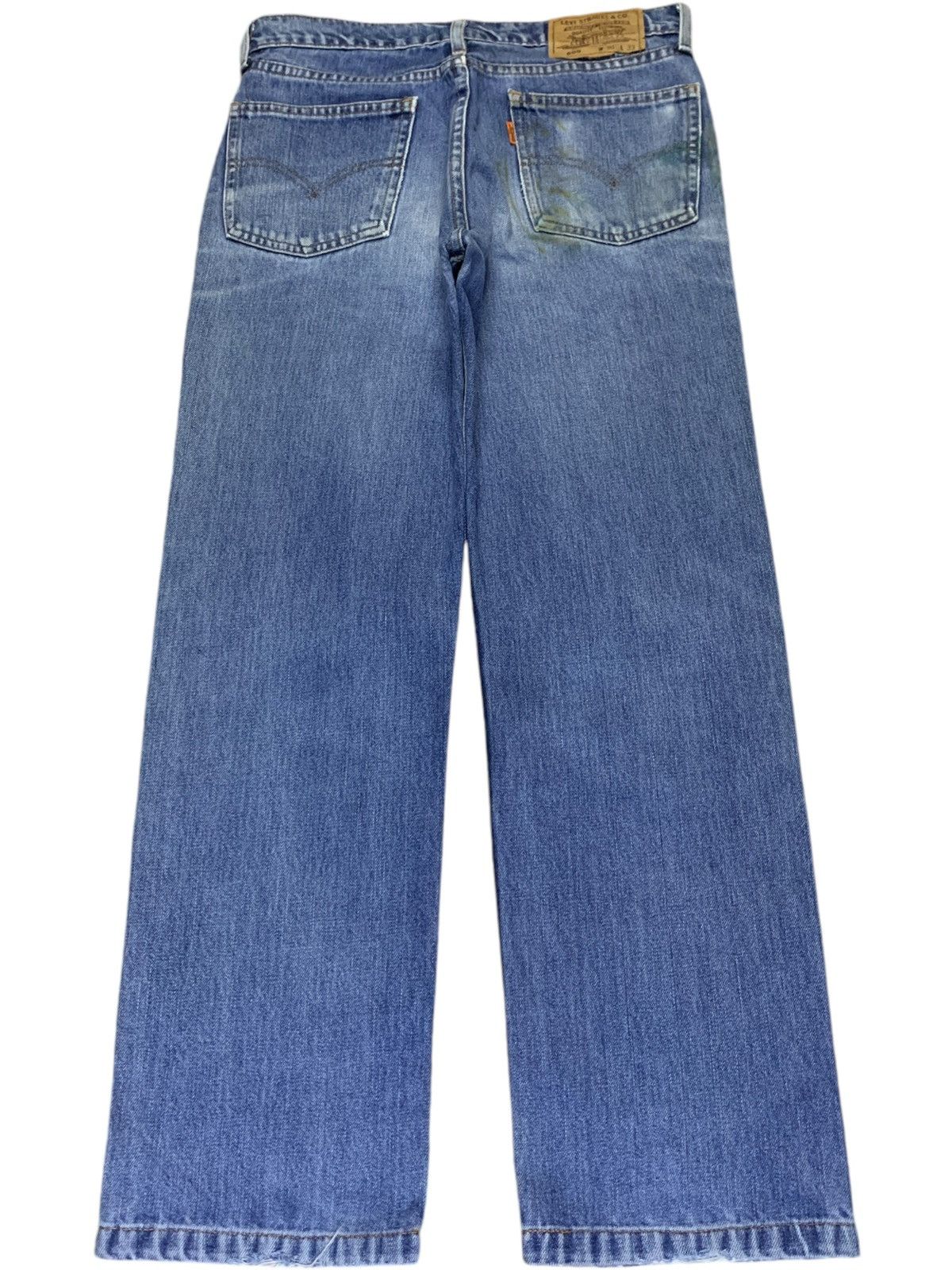 Levi's Vintage 80s Levis 605 Orange Tab Blue Wash Distressed Jeans Size US 30 / EU 46 - 2 Thumbnail