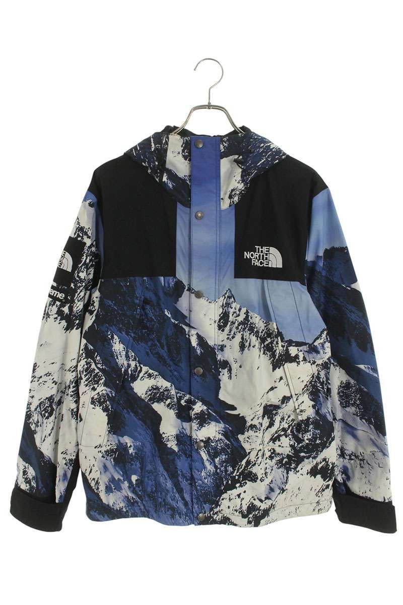 Supreme The North Face Bandana Mountain Jacket Blue FW14 | Grailed