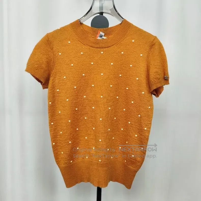 Chanel Chanel 14B short-sleeved sweater Size XS / US 0-2 / IT 36-38 - 1 Thumbnail