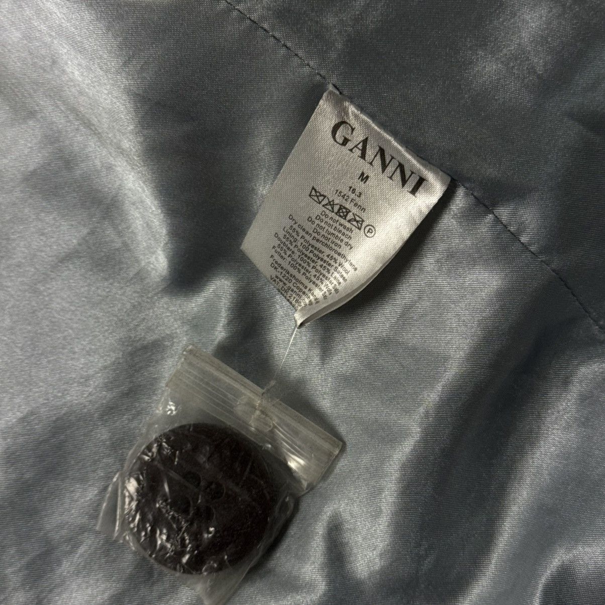 Ganni Ganni Grey Wool Teddy Coat / Luxury Winter Vintage Size M / US 6-8 / IT 42-44 - 19 Thumbnail
