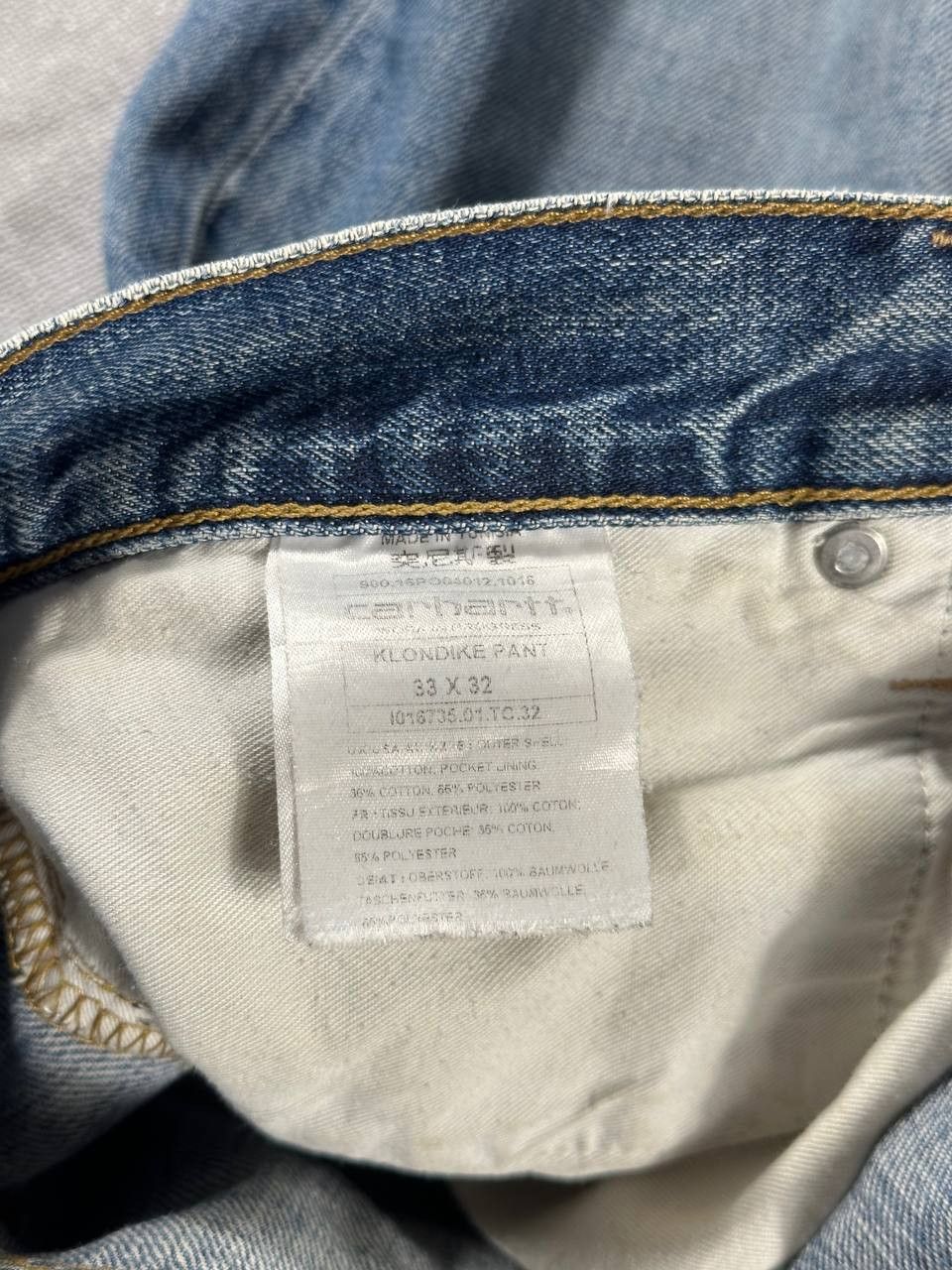 Carhartt Wip Vintage Carhartt Klondike Cut Of Denim Shorts Size US 33 - 9 Thumbnail