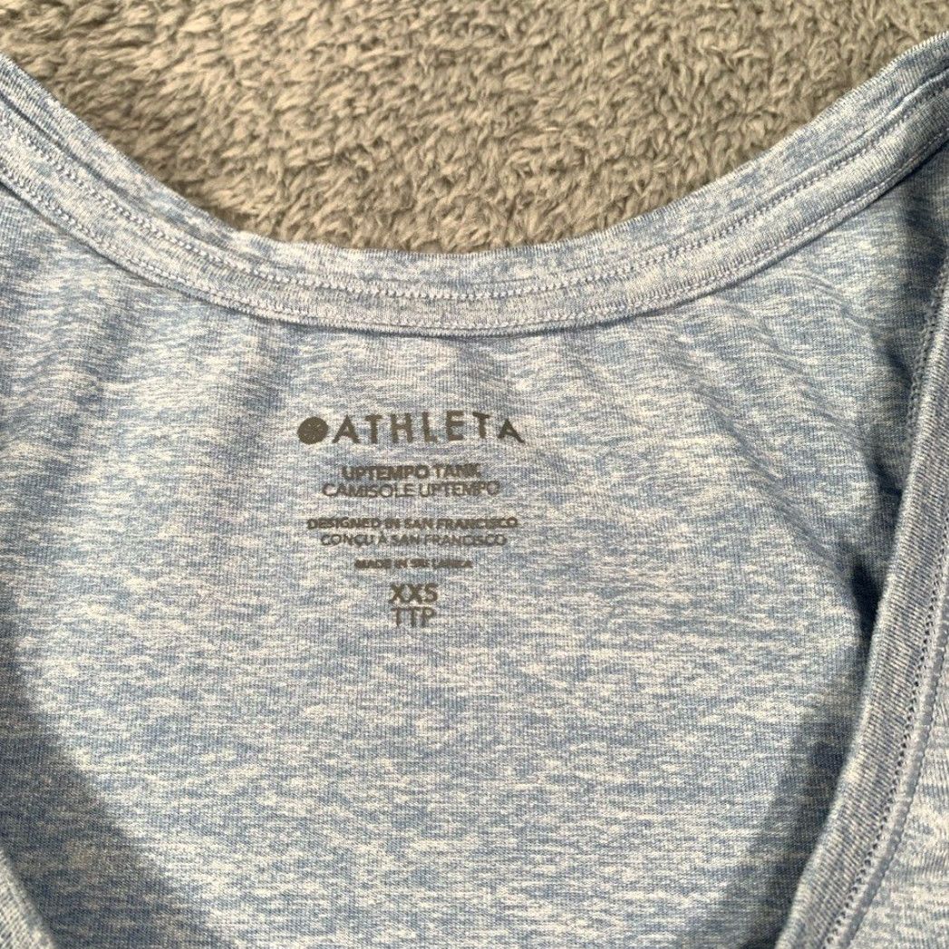 Athleta Athleta Tank Top Light blue Gray 2XS Women Tank Top 2XS Womens Trendy Casual Athletic Size XXS / US 00 / IT 34 - 2 Thumbnail